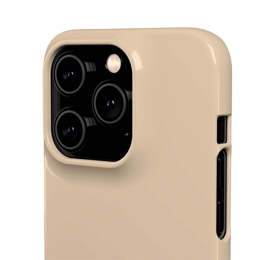 Beige Snap Phone Case