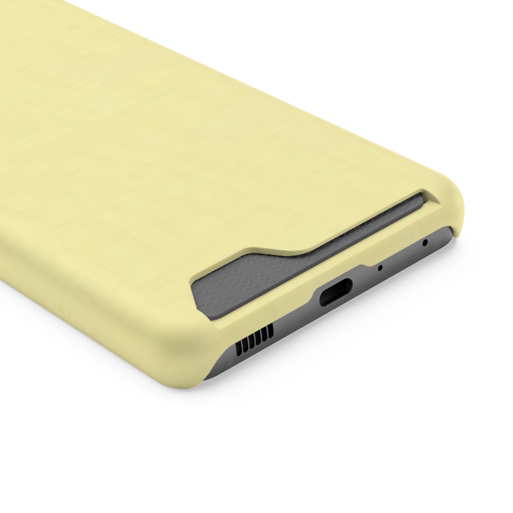 Pale Yellow Card-Holder Phone Case