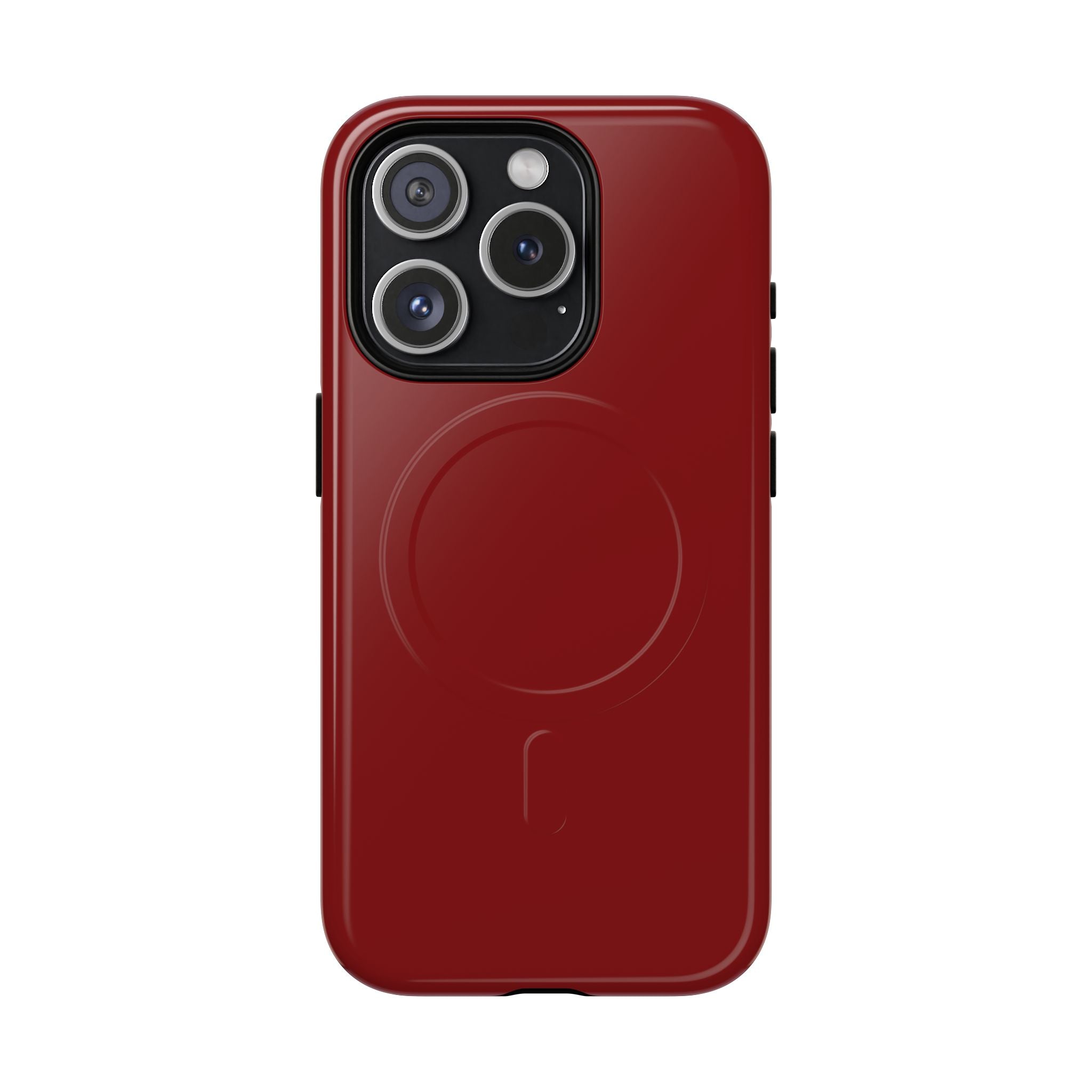 Dark Red MagSafe Protective Phone Case