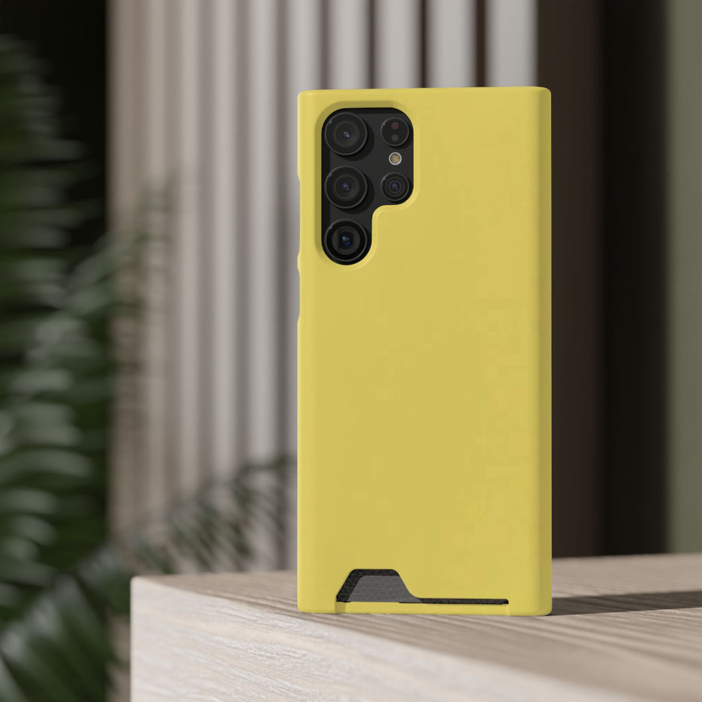 Yellow Card-Holder Phone Case