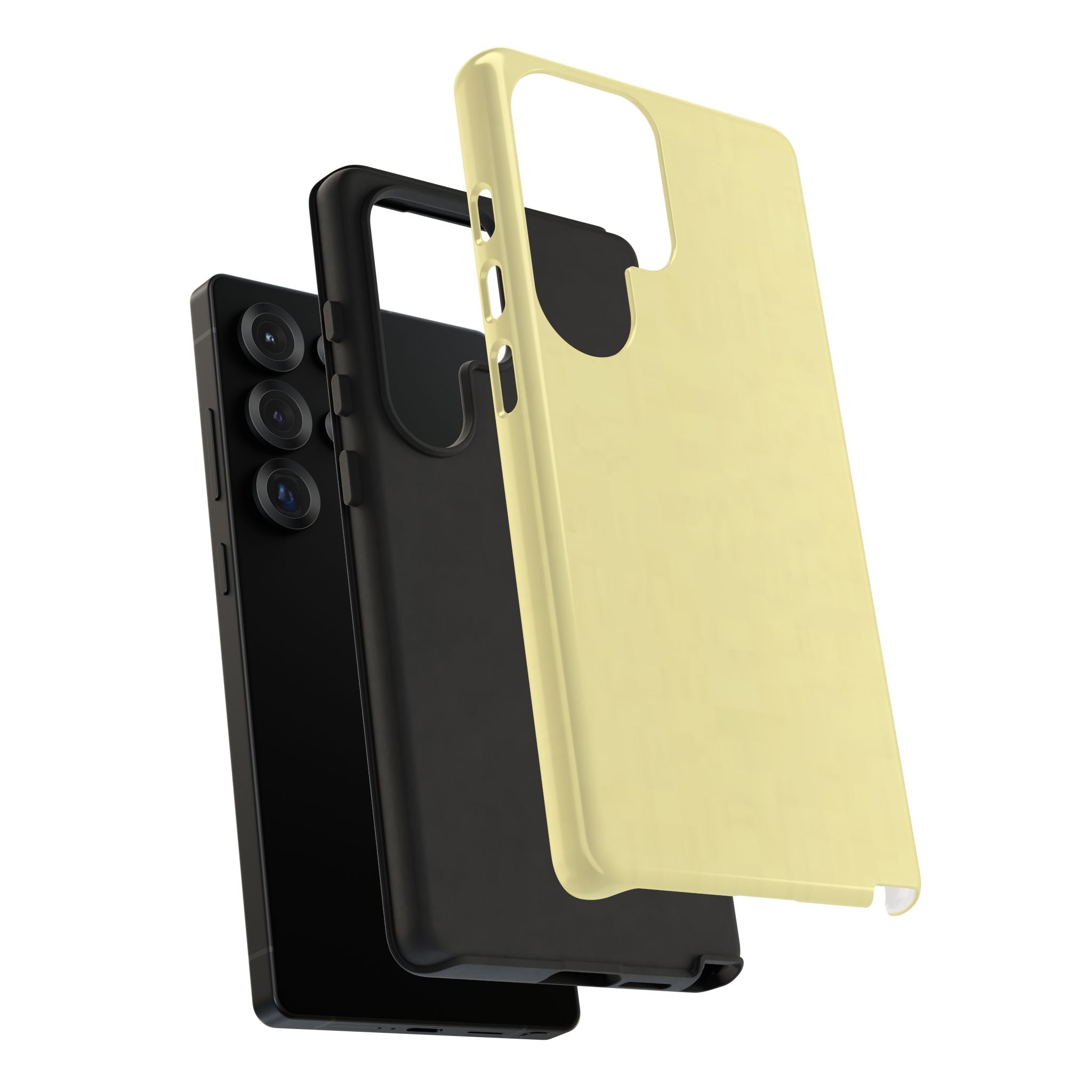 Pale Yellow Protective Phone Case