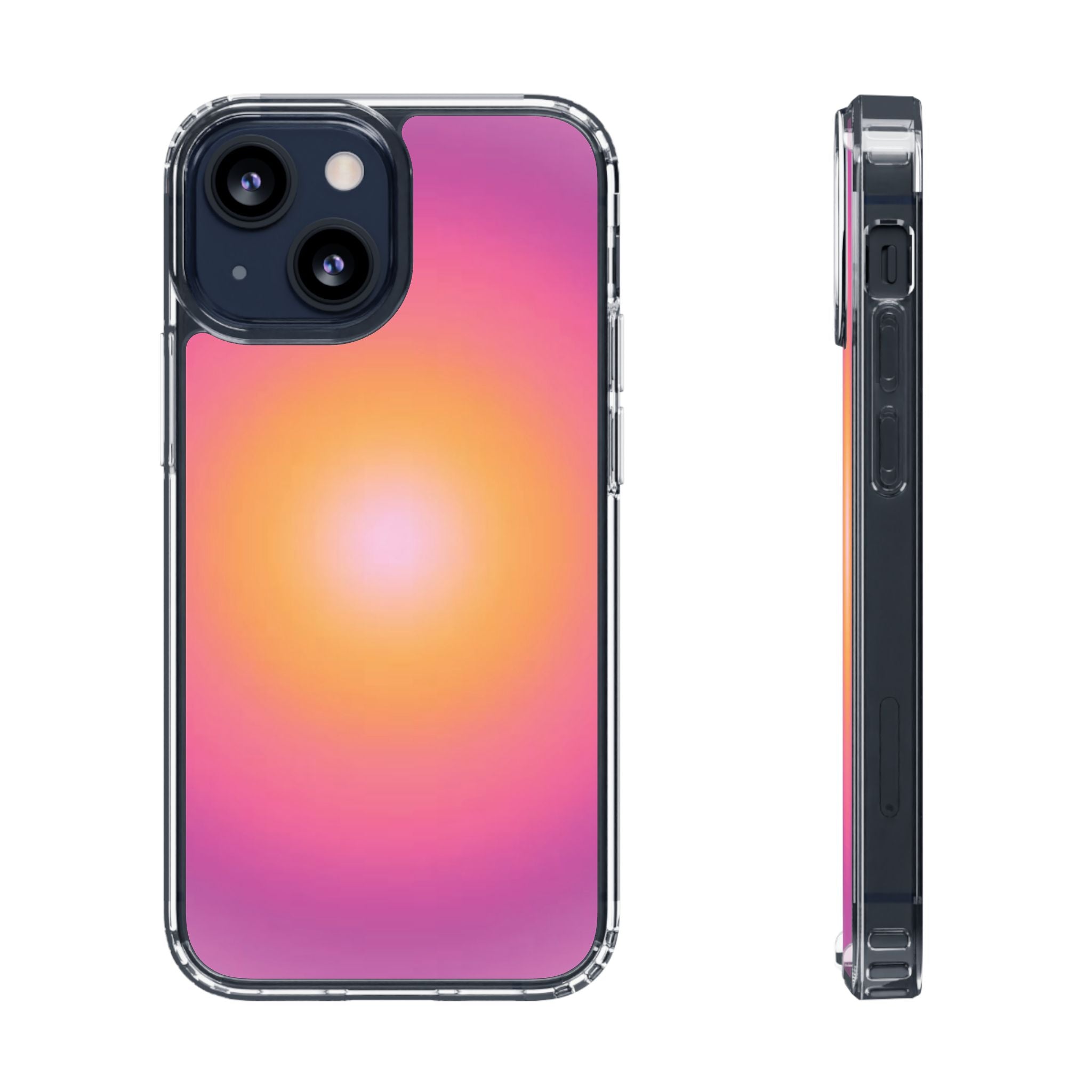 Sunset Gradient Clear Protective Cover