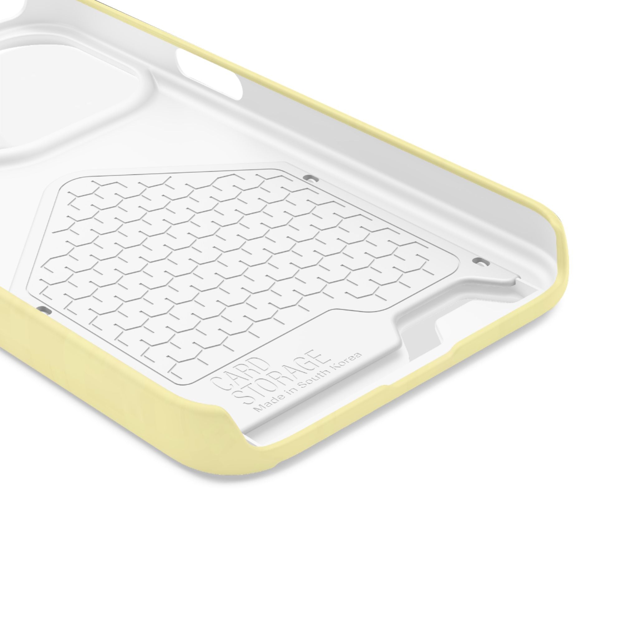 Pale Yellow Card-Holder Phone Case