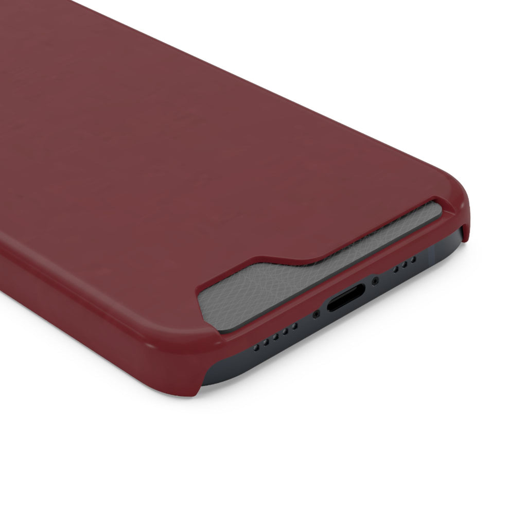 Dark Cherry Card Holder Phone Case