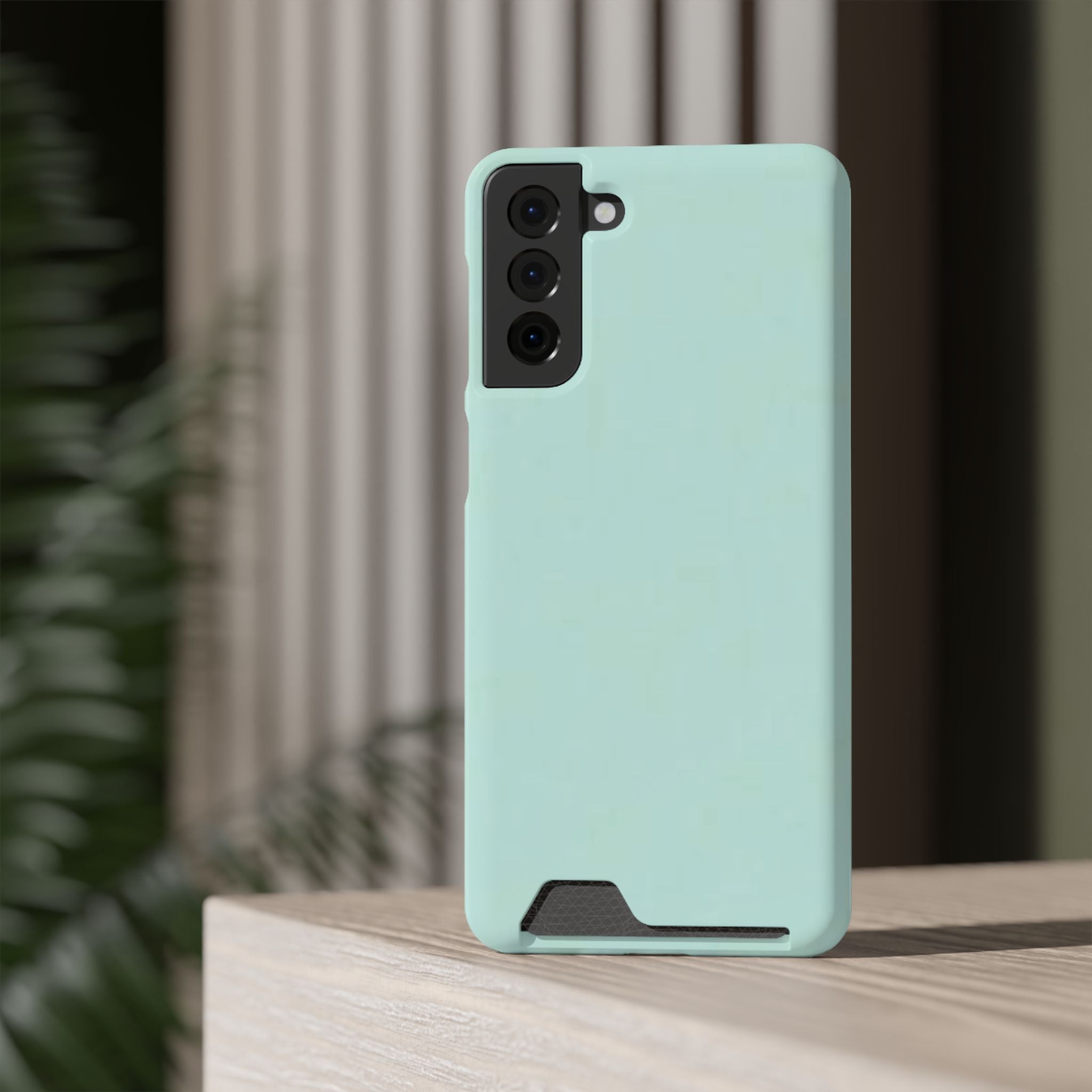 Light Mint Card Holder Phone Case
