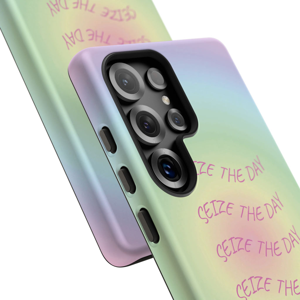 Bermuda Halo Seize The Day Pastel Gradient Tough Phone Case