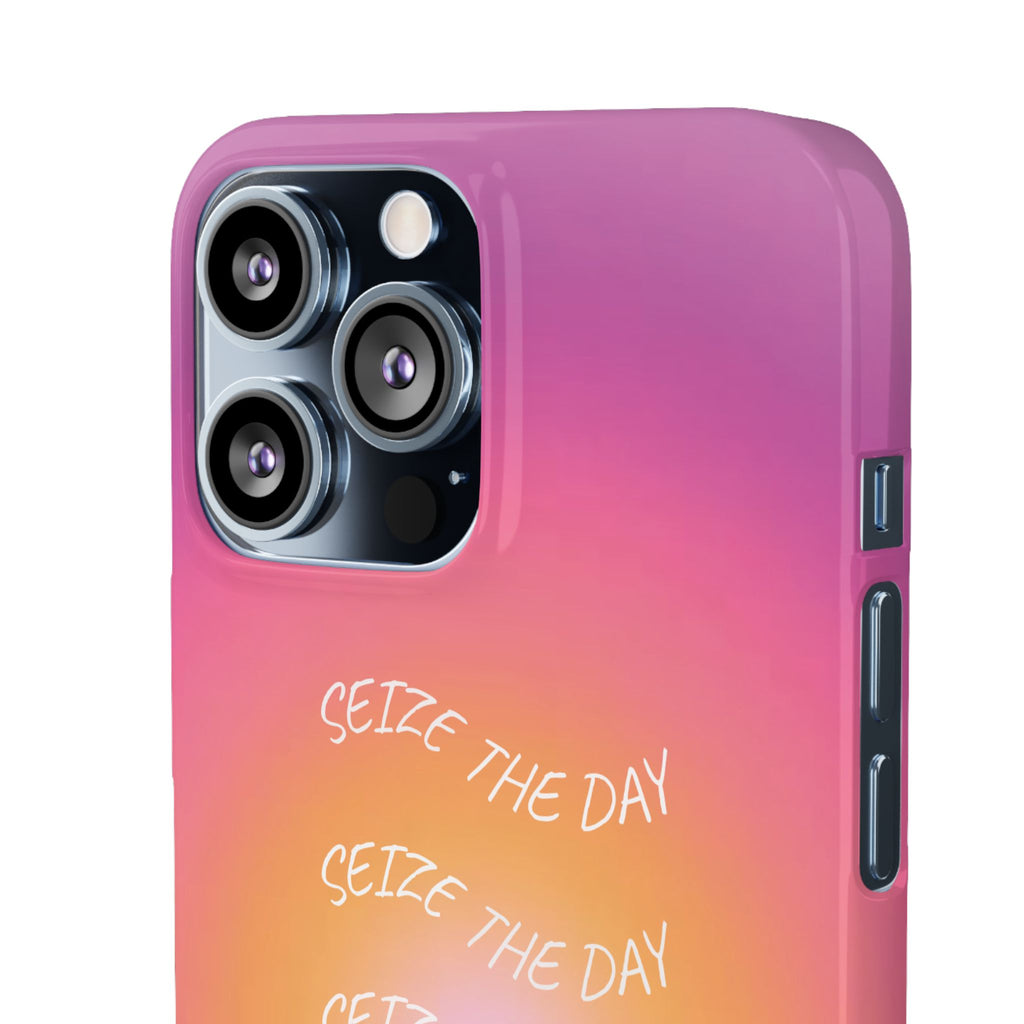 Carpe Diem Sunburst Gradient Snap Phone Case