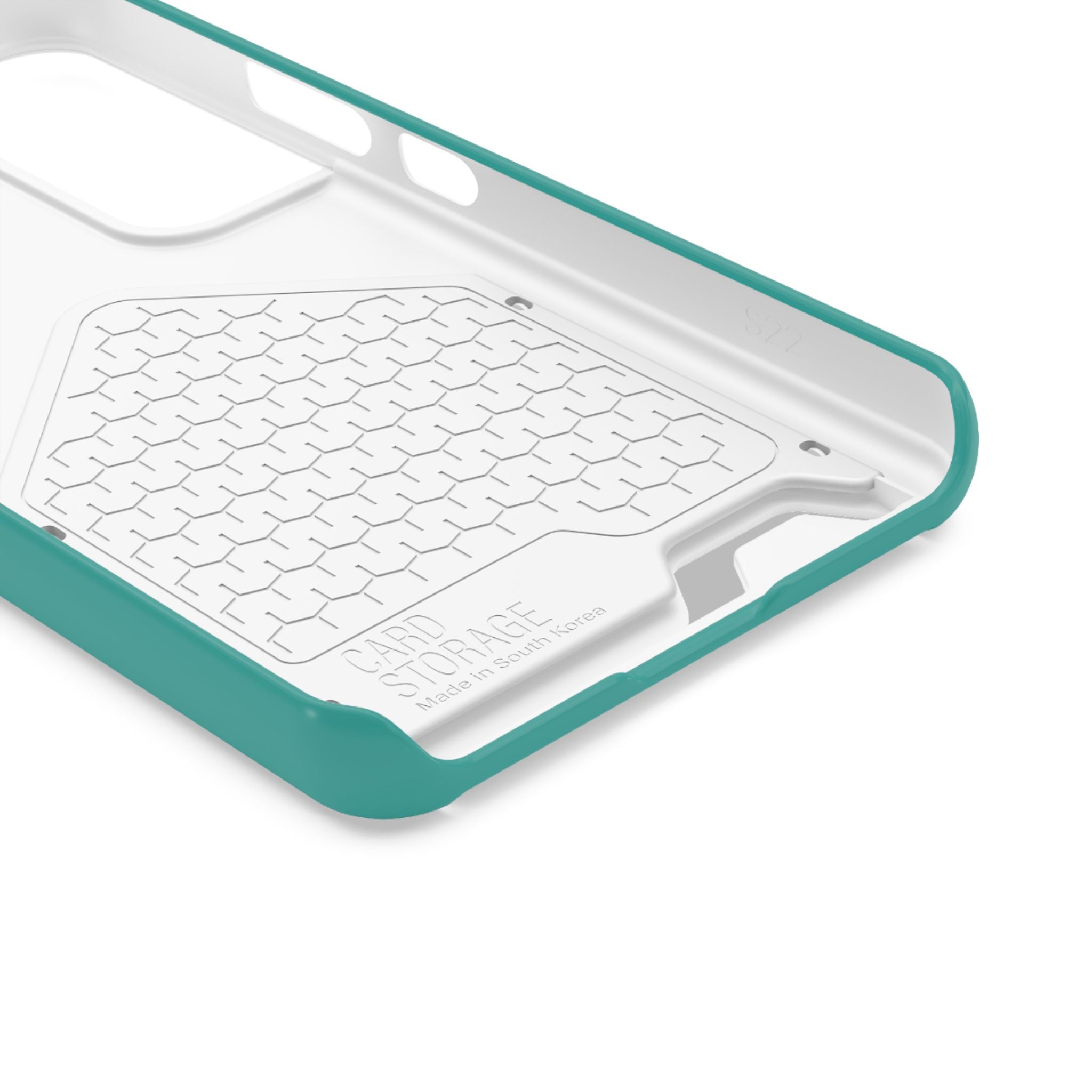 Teal Card-Holder Phone Case