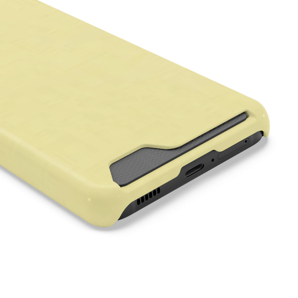 Pale Yellow Card-Holder Phone Case