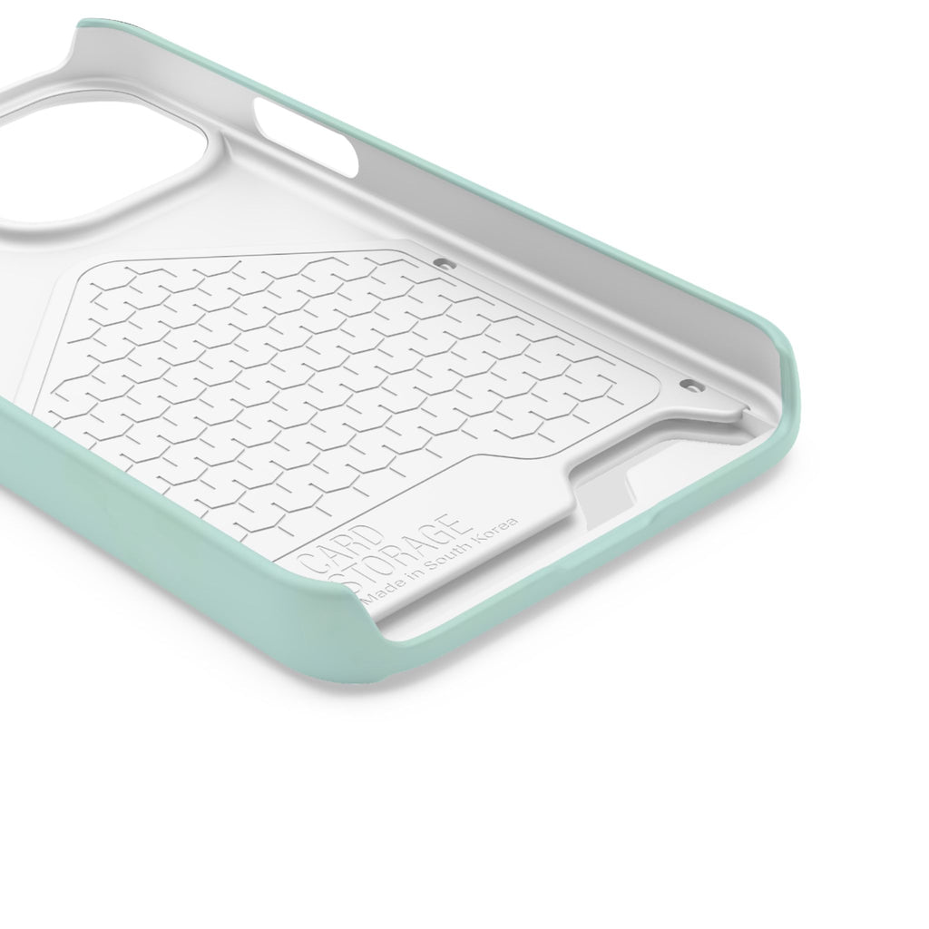 Light Mint Card Holder Phone Case