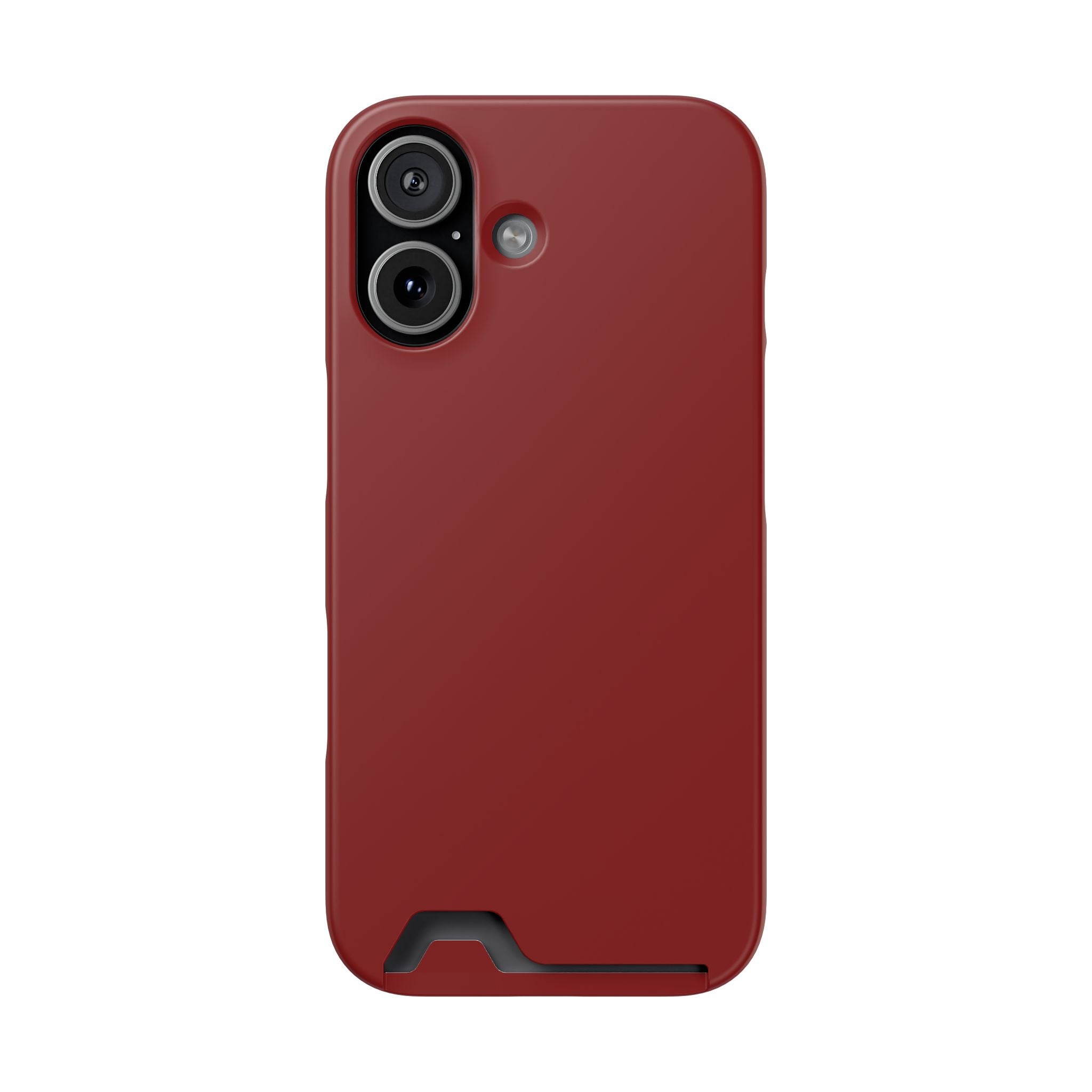 Dark Red Card-Holder Phone Case