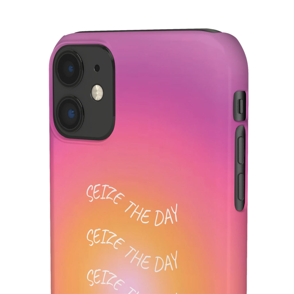 Carpe Diem Sunburst Gradient Snap Phone Case