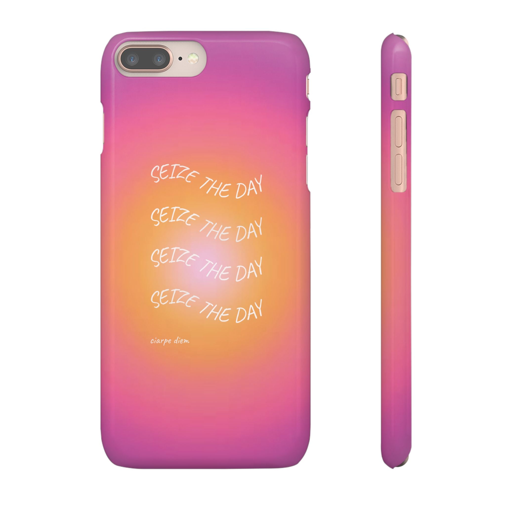 Carpe Diem Sunburst Gradient Snap Phone Case