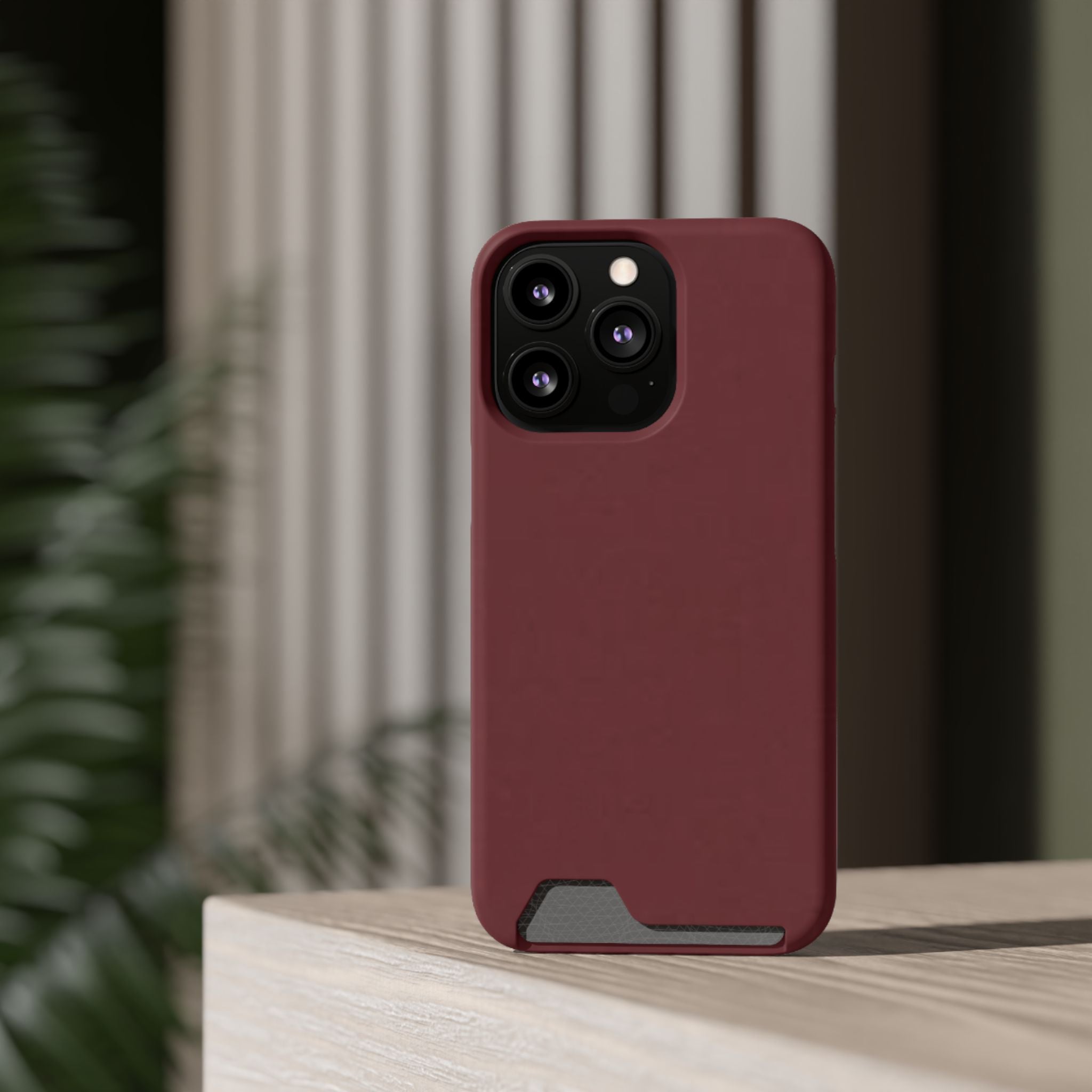 Dark Cherry Card Holder Phone Case