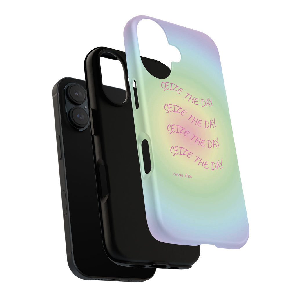 Bermuda Halo Seize The Day Pastel Gradient Tough Phone Case