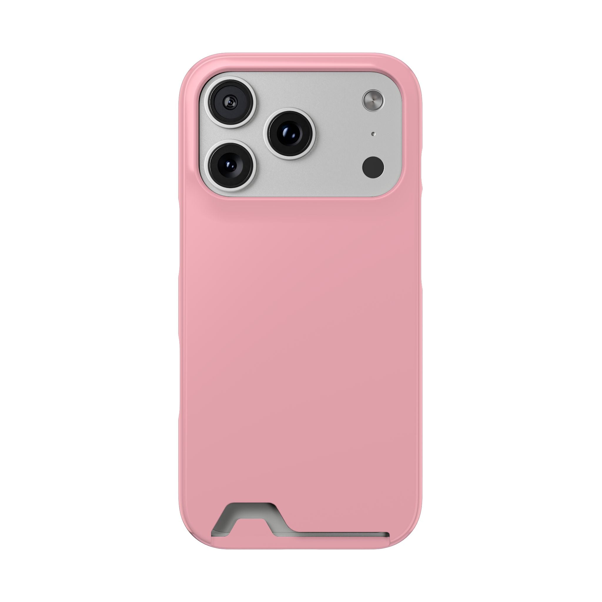 Pink Phone Case with Built-In Card Holder