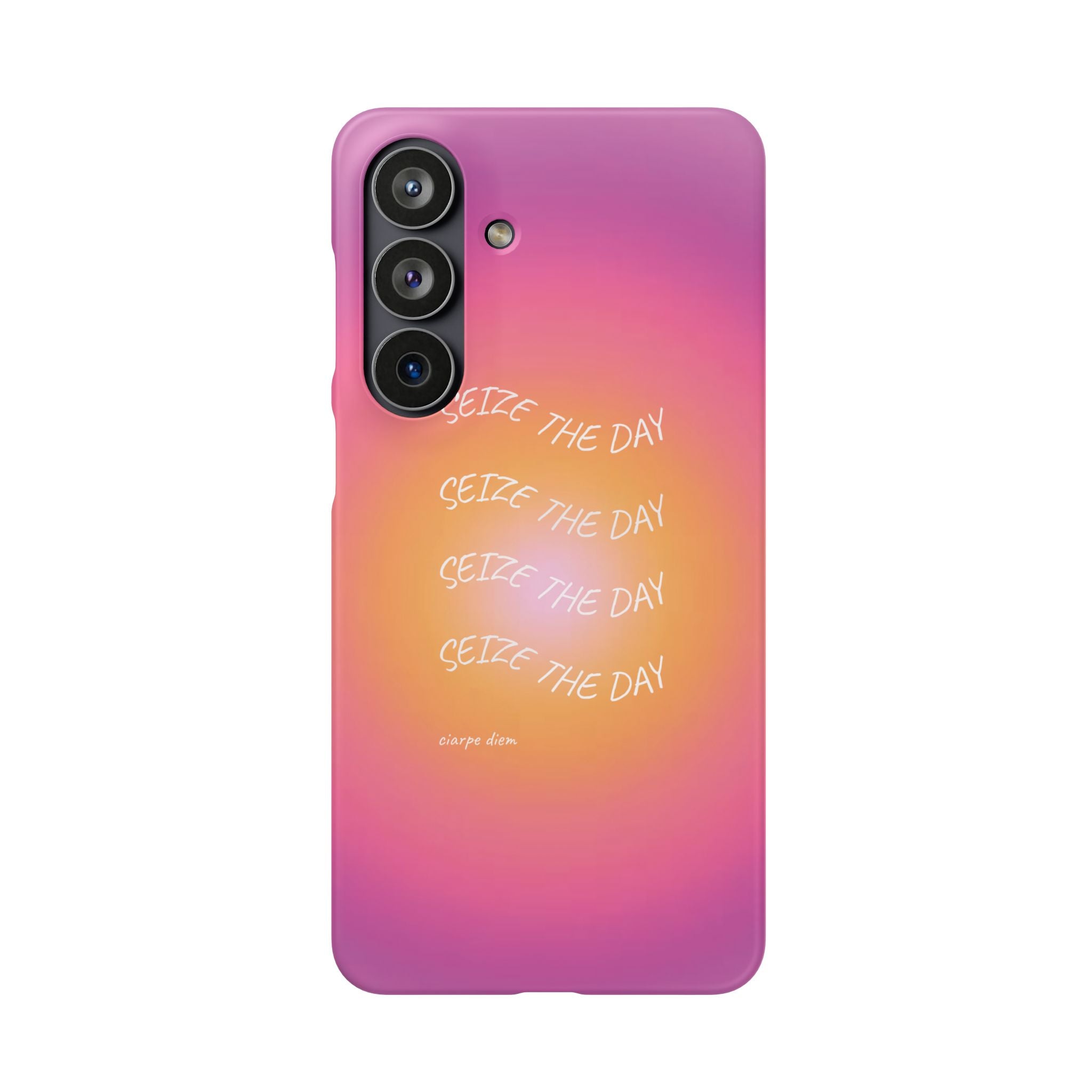Carpe Diem Sunburst Gradient Snap Phone Case