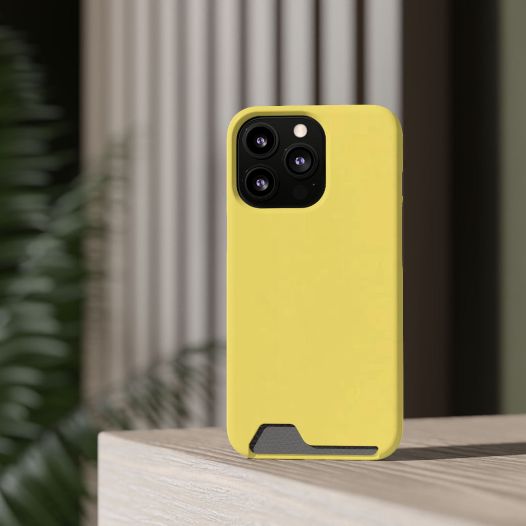 Yellow Card-Holder Phone Case
