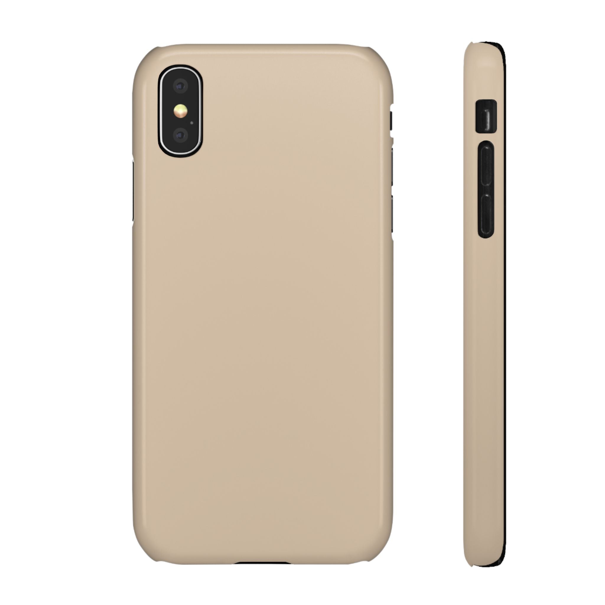 Beige Snap Phone Case