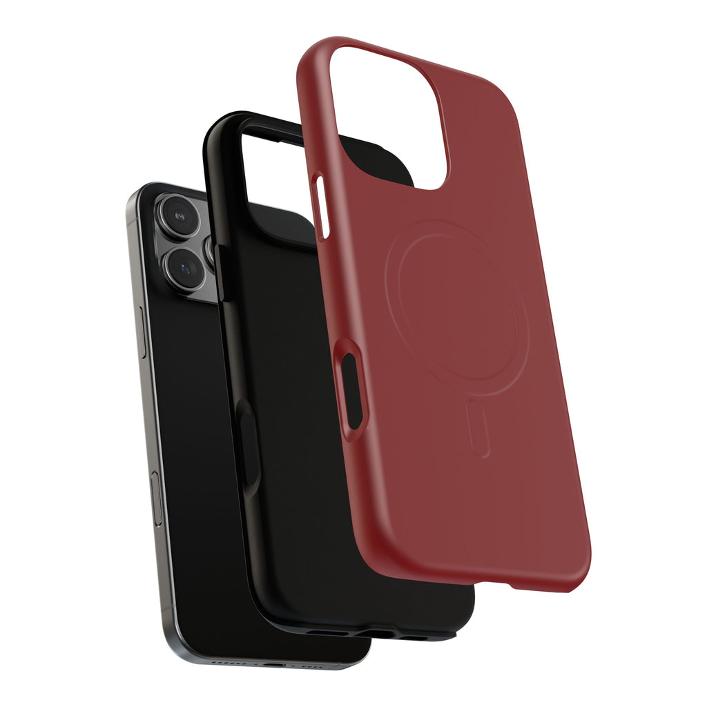 Dark Red MagSafe Protective Phone Case
