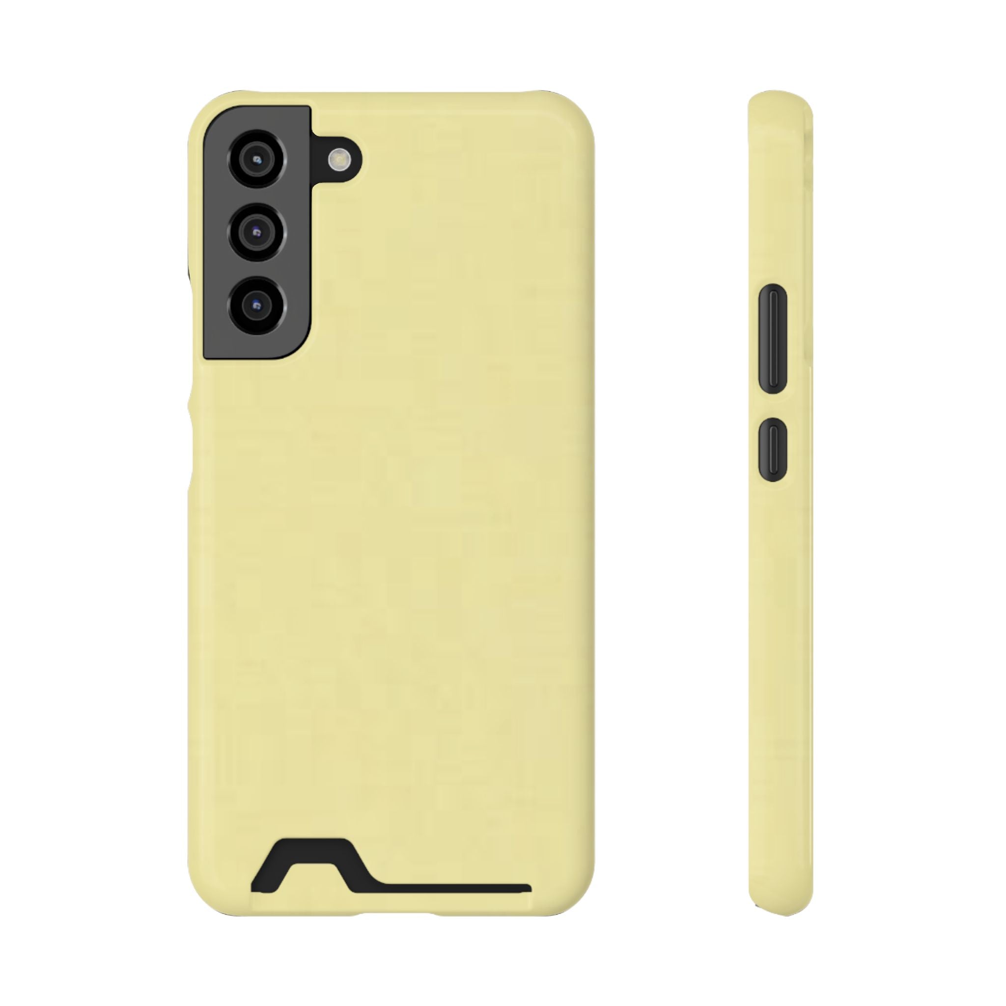 Pale Yellow Card-Holder Phone Case