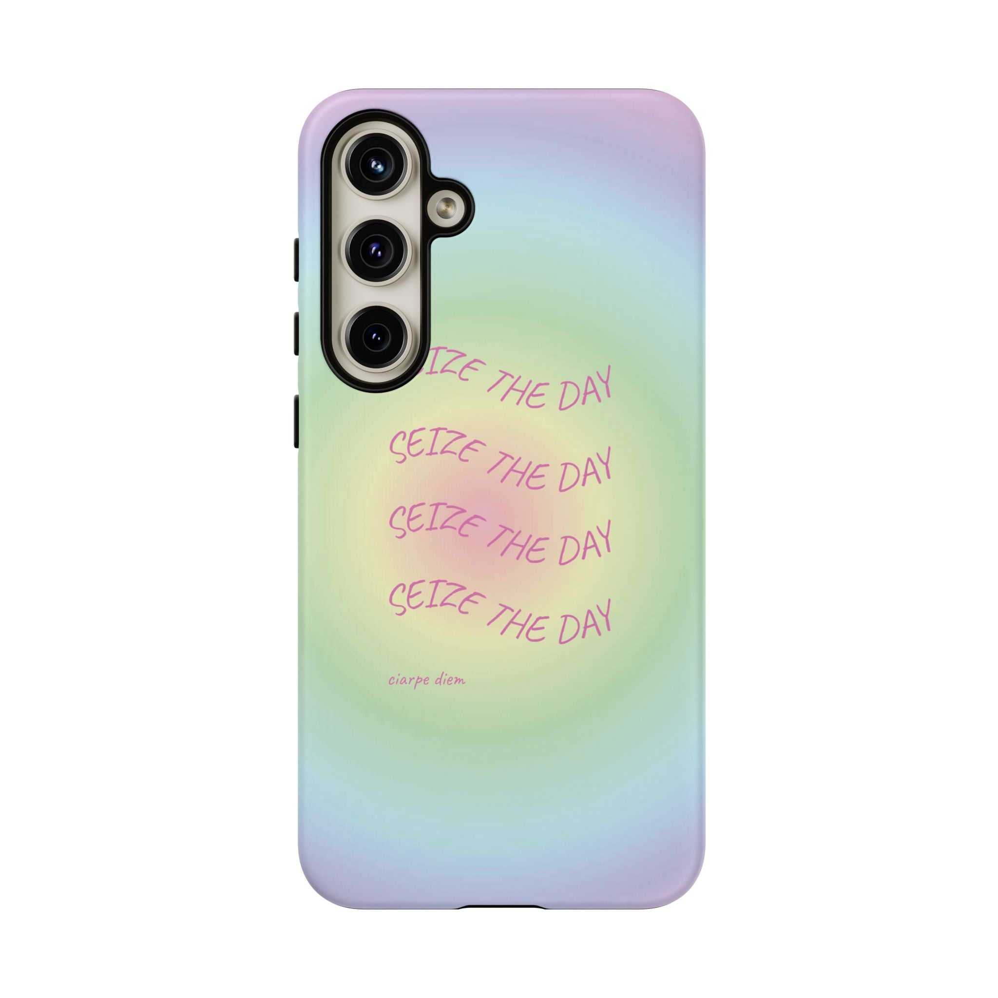 Bermuda Halo Seize The Day Pastel Gradient Tough Phone Case