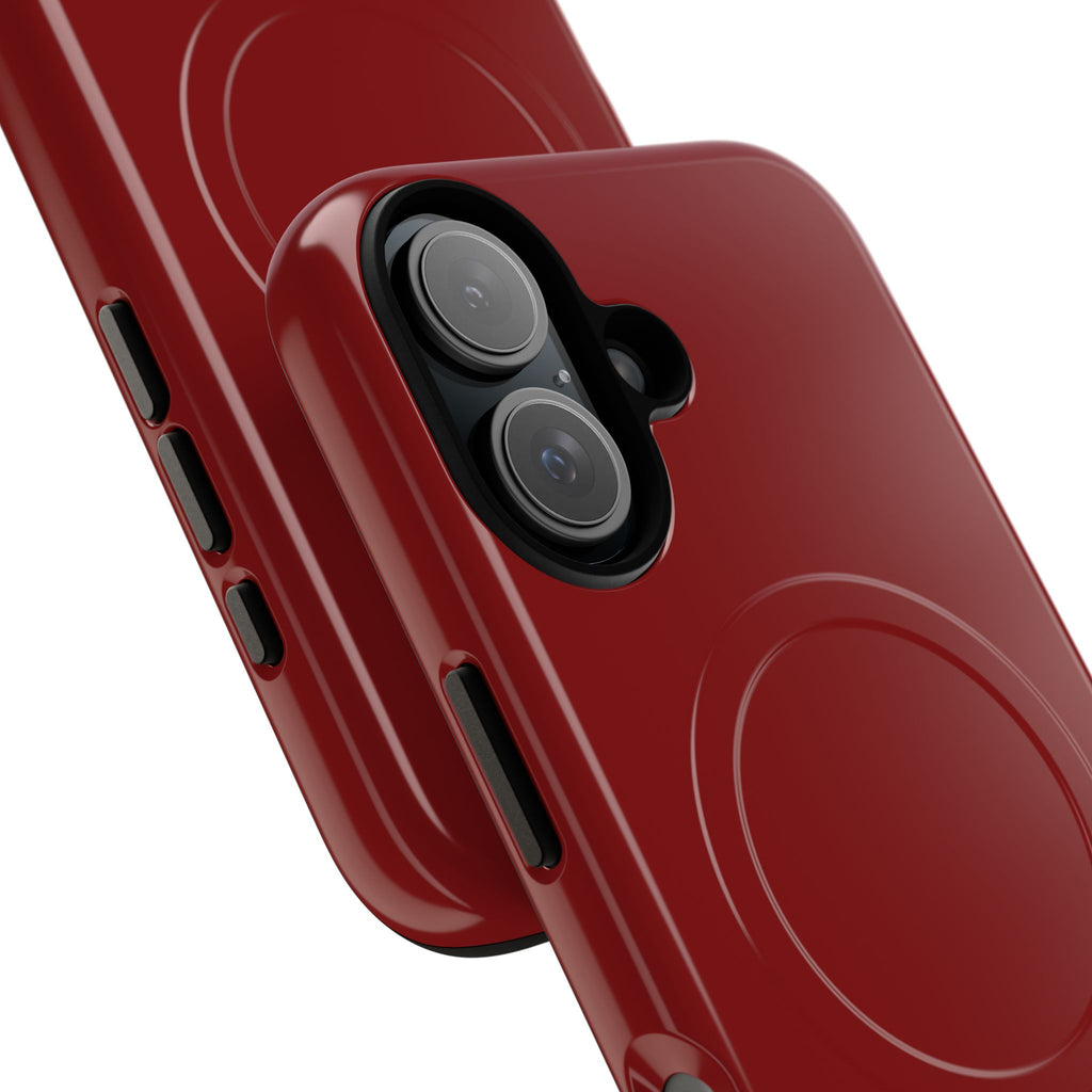 Dark Red MagSafe Protective Phone Case