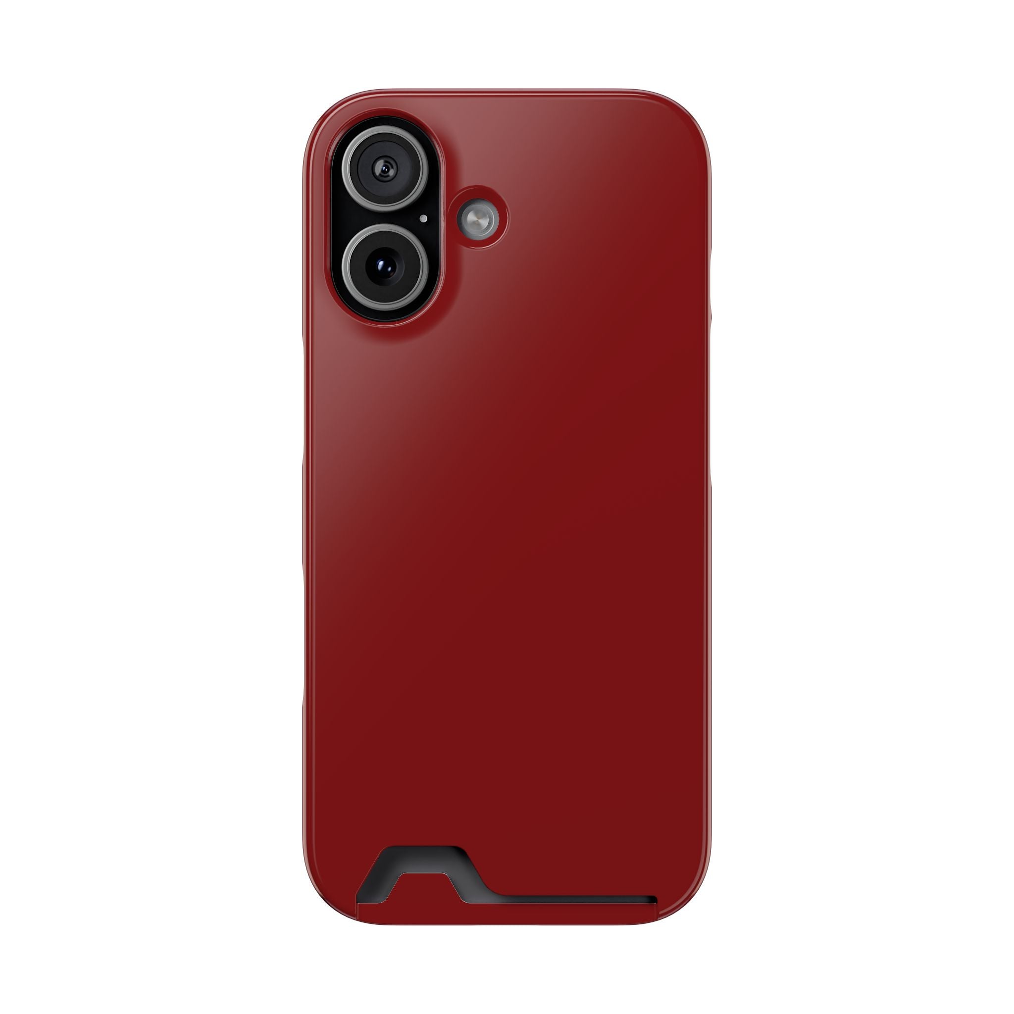 Dark Red Card-Holder Phone Case