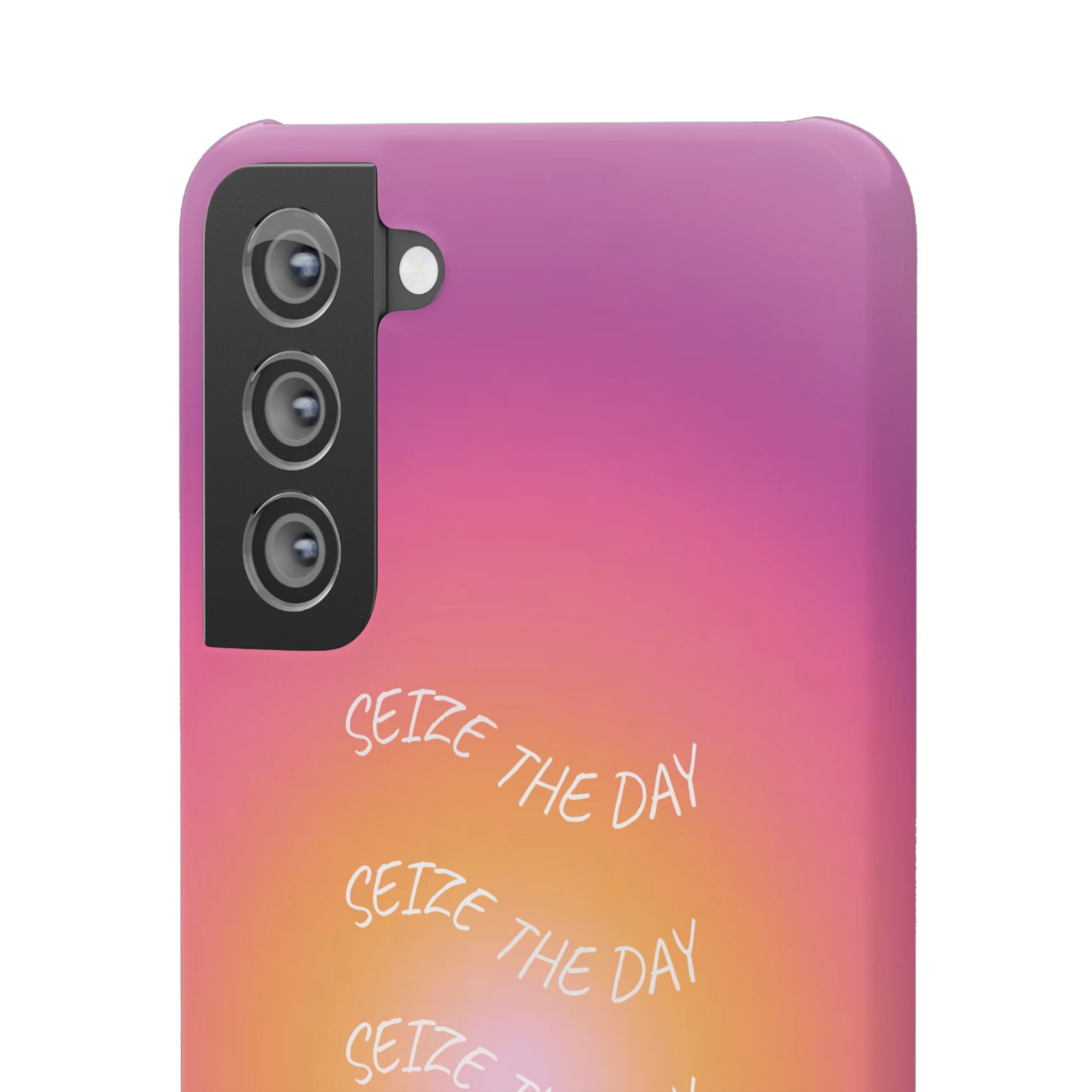 Carpe Diem Sunburst Gradient Snap Phone Case