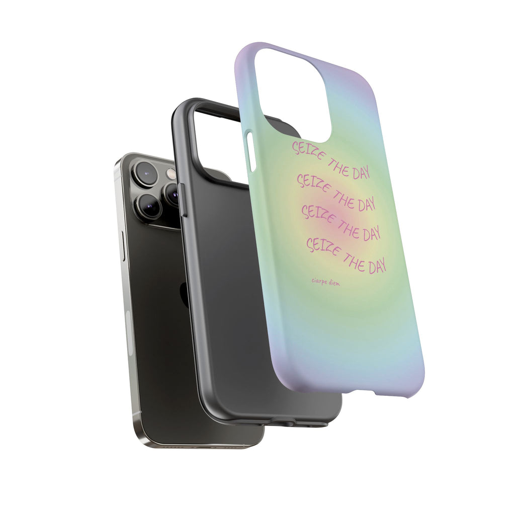 Bermuda Halo Seize The Day Pastel Gradient Tough Phone Case