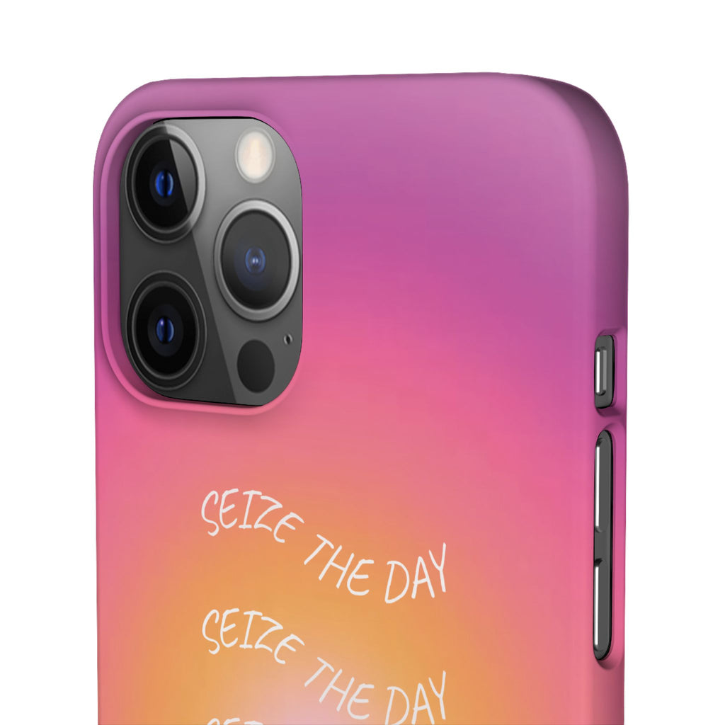 Carpe Diem Sunburst Gradient Snap Phone Case