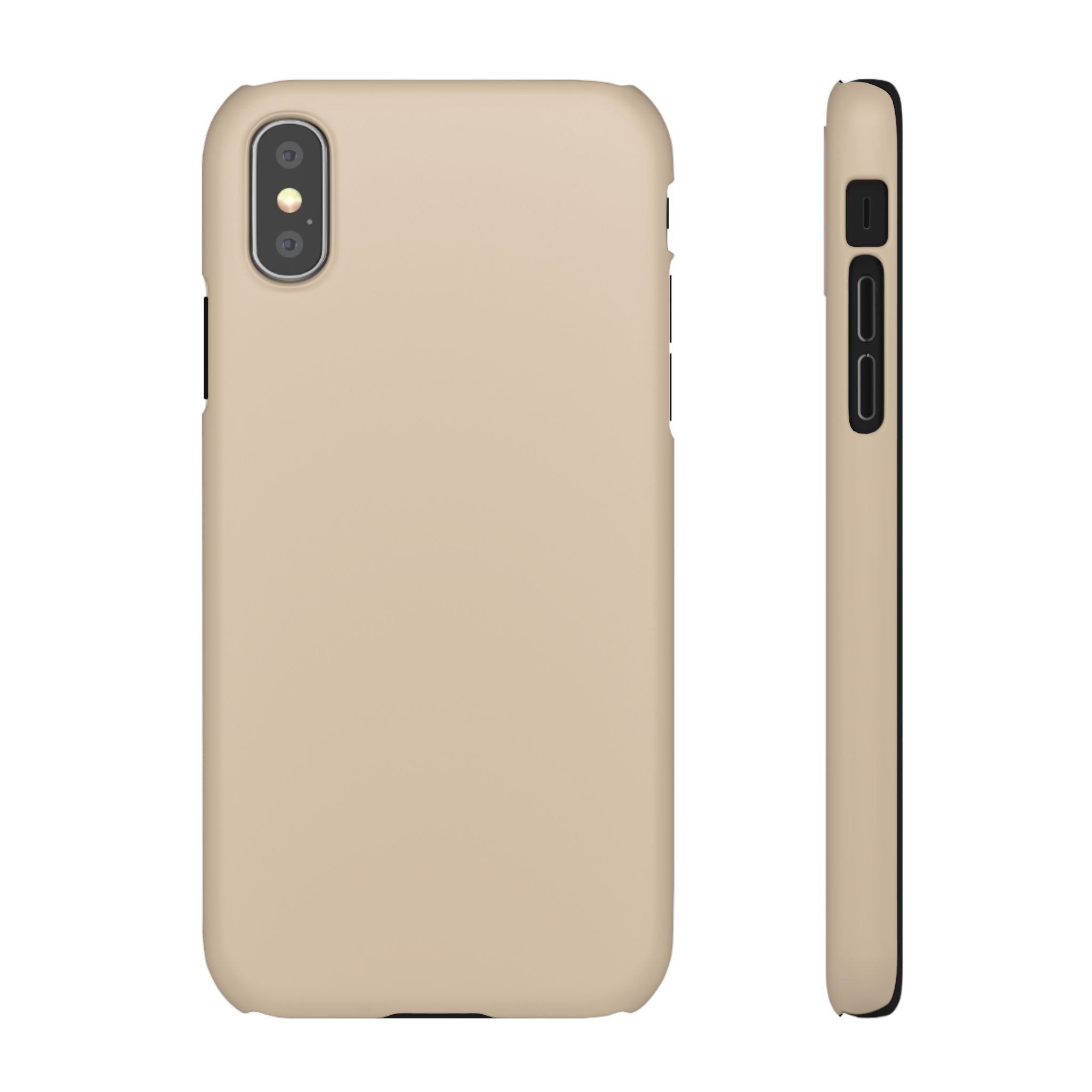 Beige Snap Phone Case