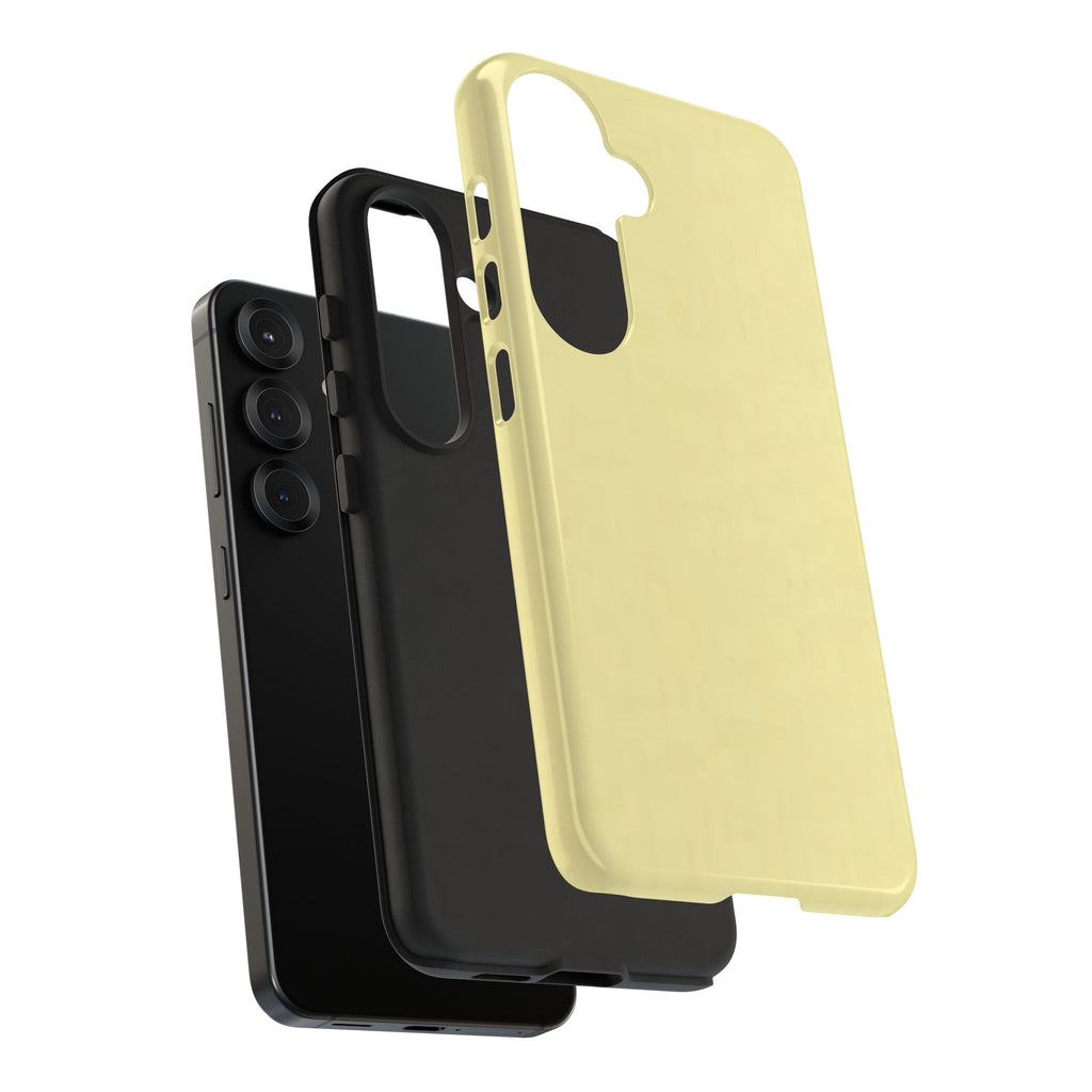 Pale Yellow Protective Phone Case