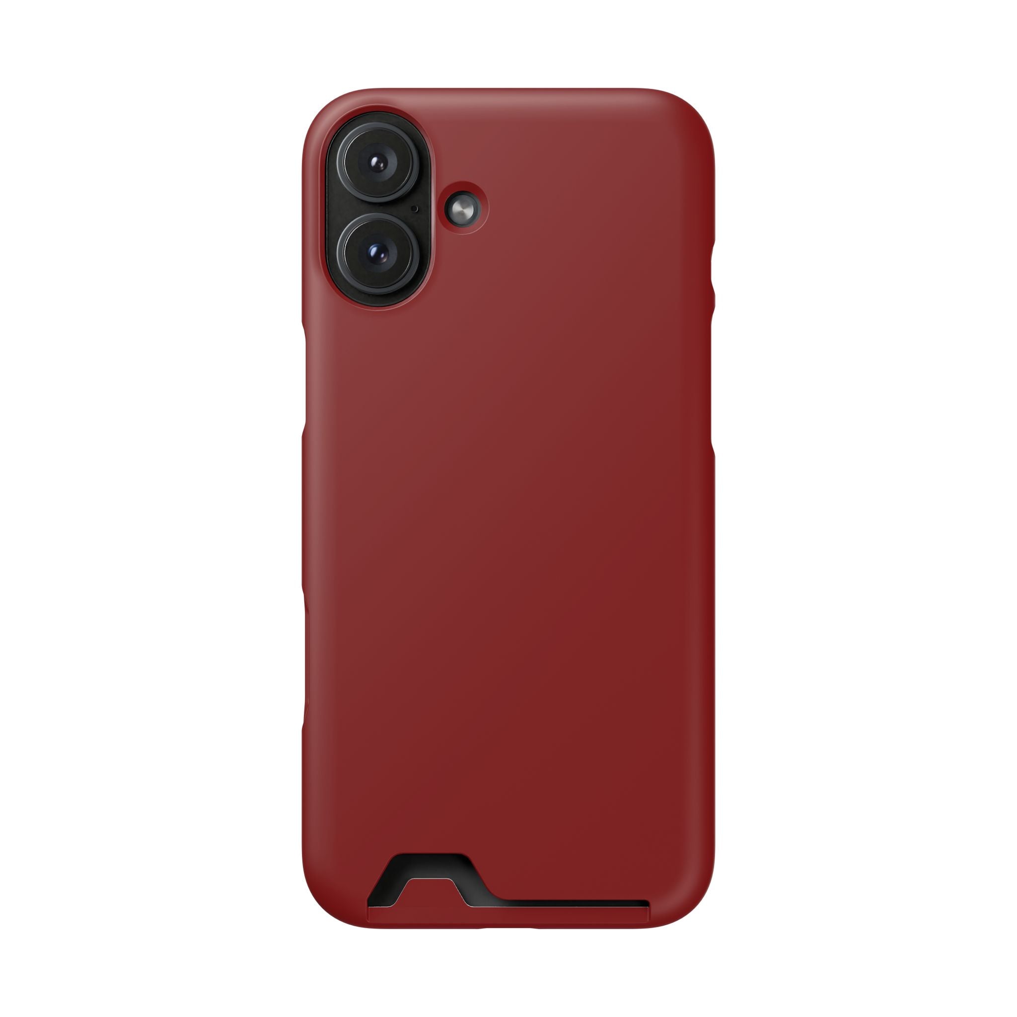 Dark Red Card-Holder Phone Case