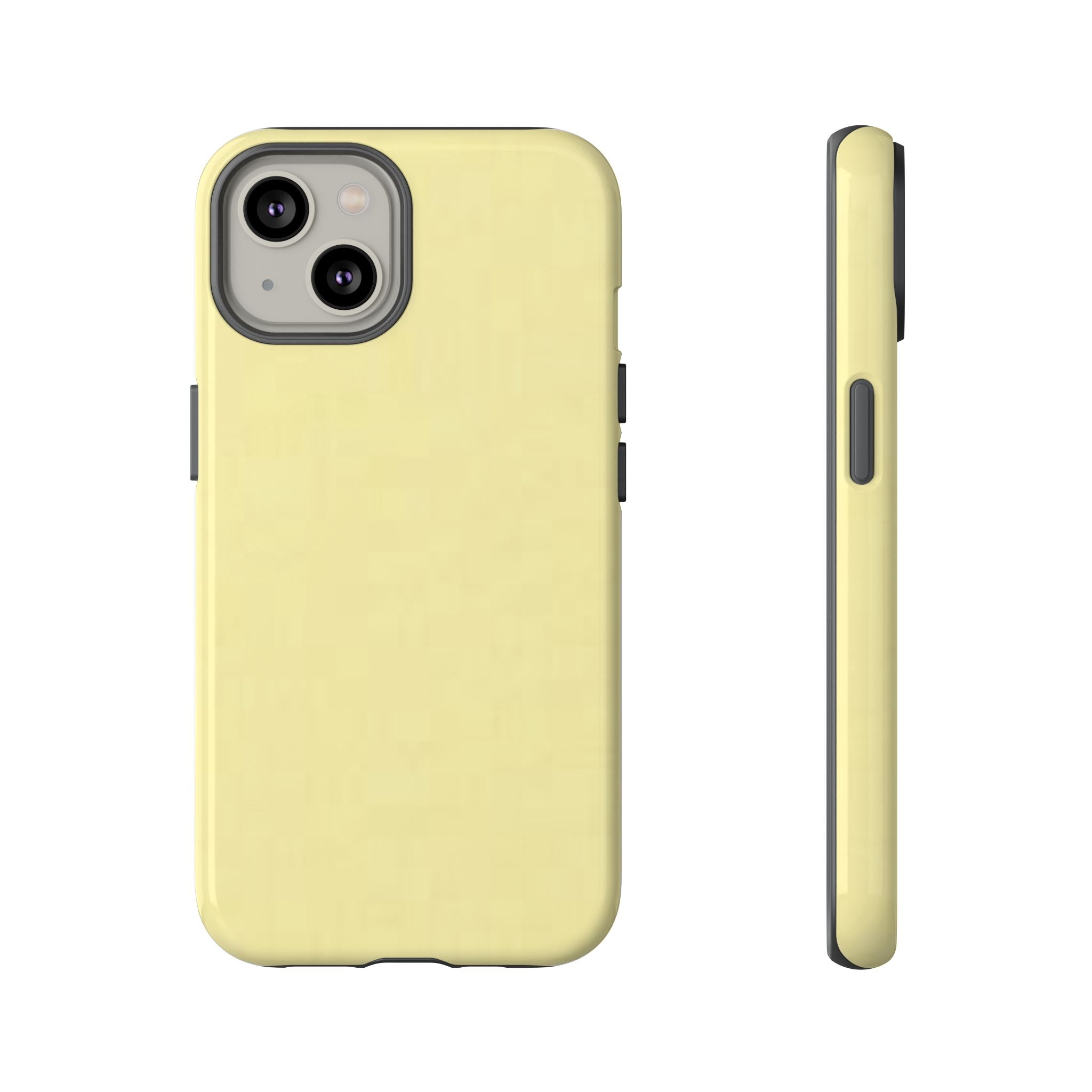 Pale Yellow Protective Phone Case
