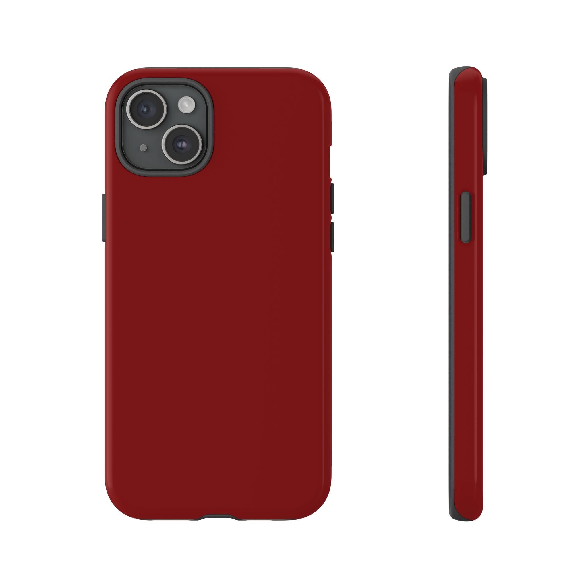 Dark Red Protective Phone Case