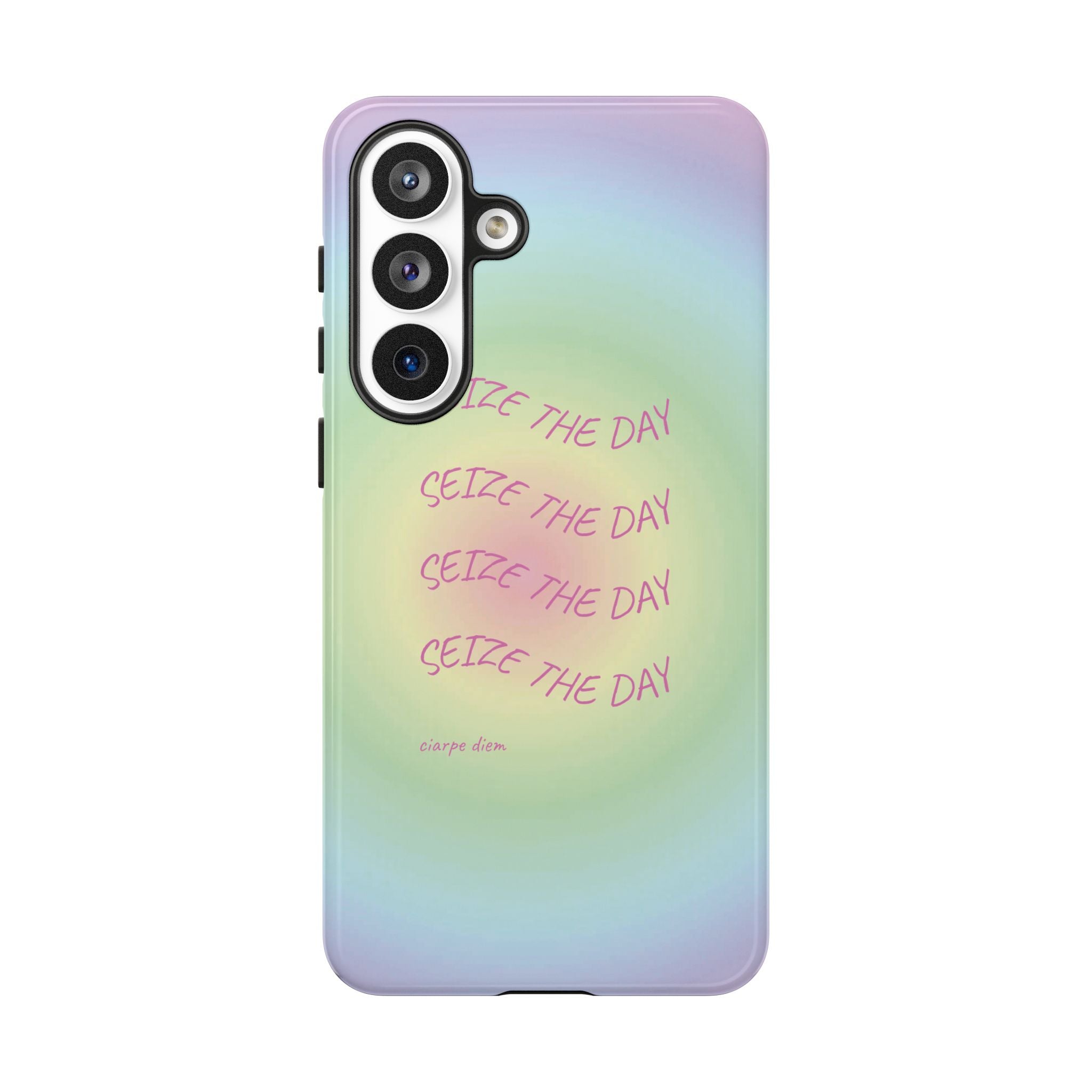 Bermuda Halo Seize The Day Pastel Gradient Tough Phone Case