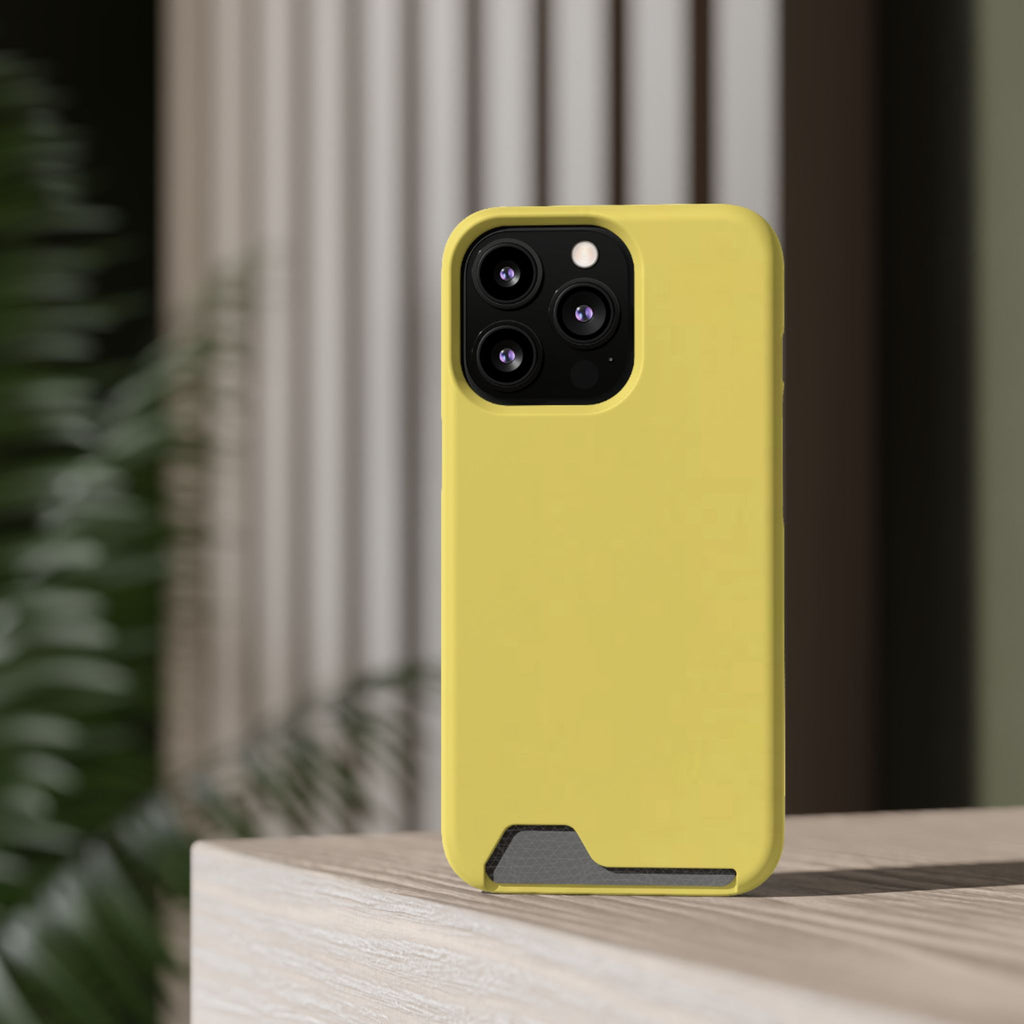 Yellow Card-Holder Phone Case