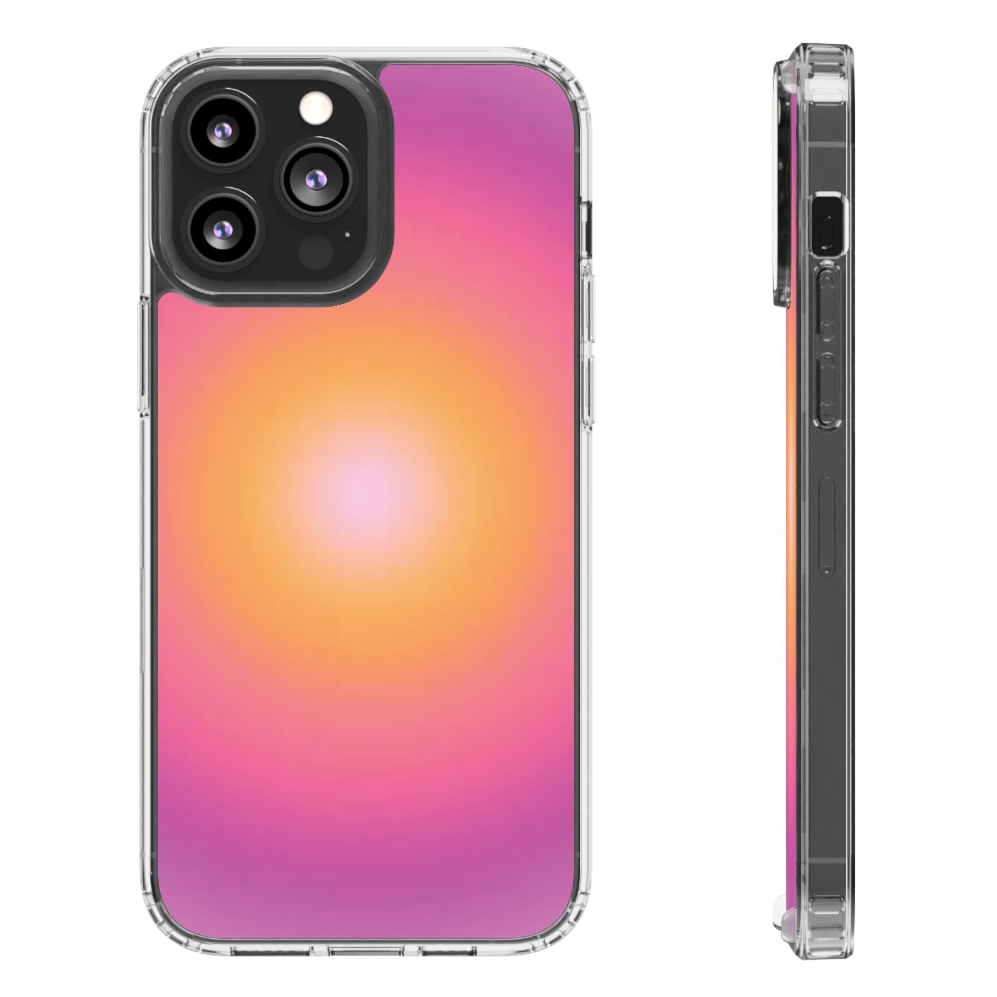 Sunset Gradient Clear Protective Cover