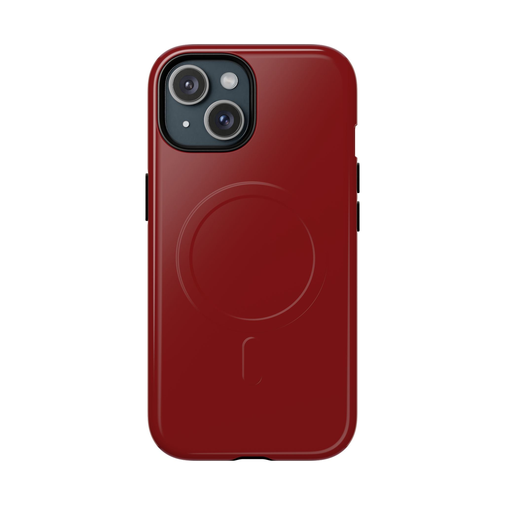 Dark Red MagSafe Protective Phone Case