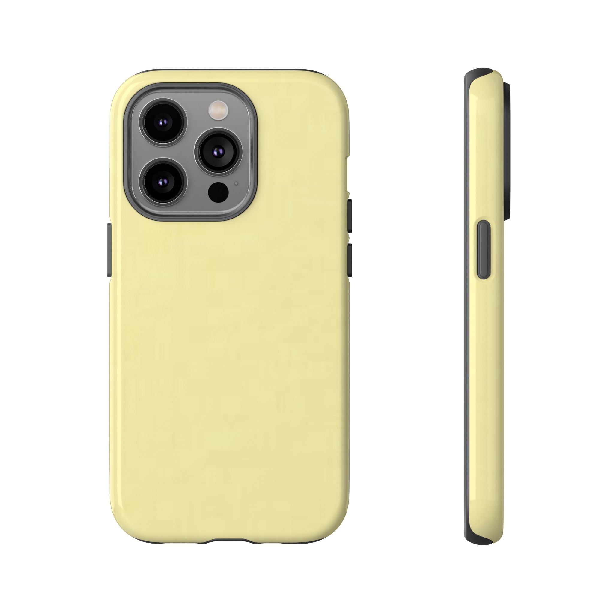 Pale Yellow Protective Phone Case