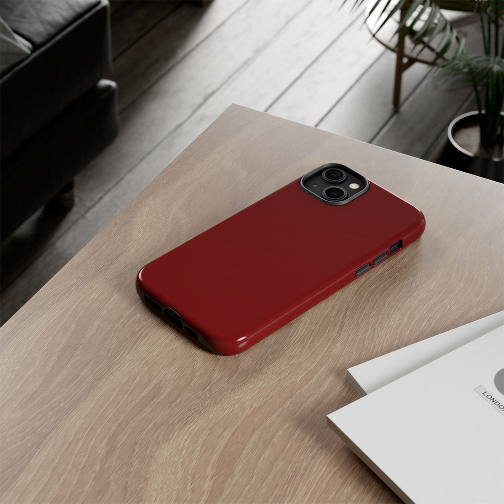 Dark Red Protective Phone Case