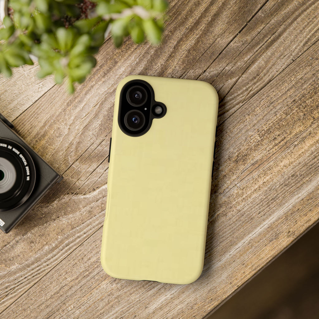 Pale Yellow Protective Phone Case
