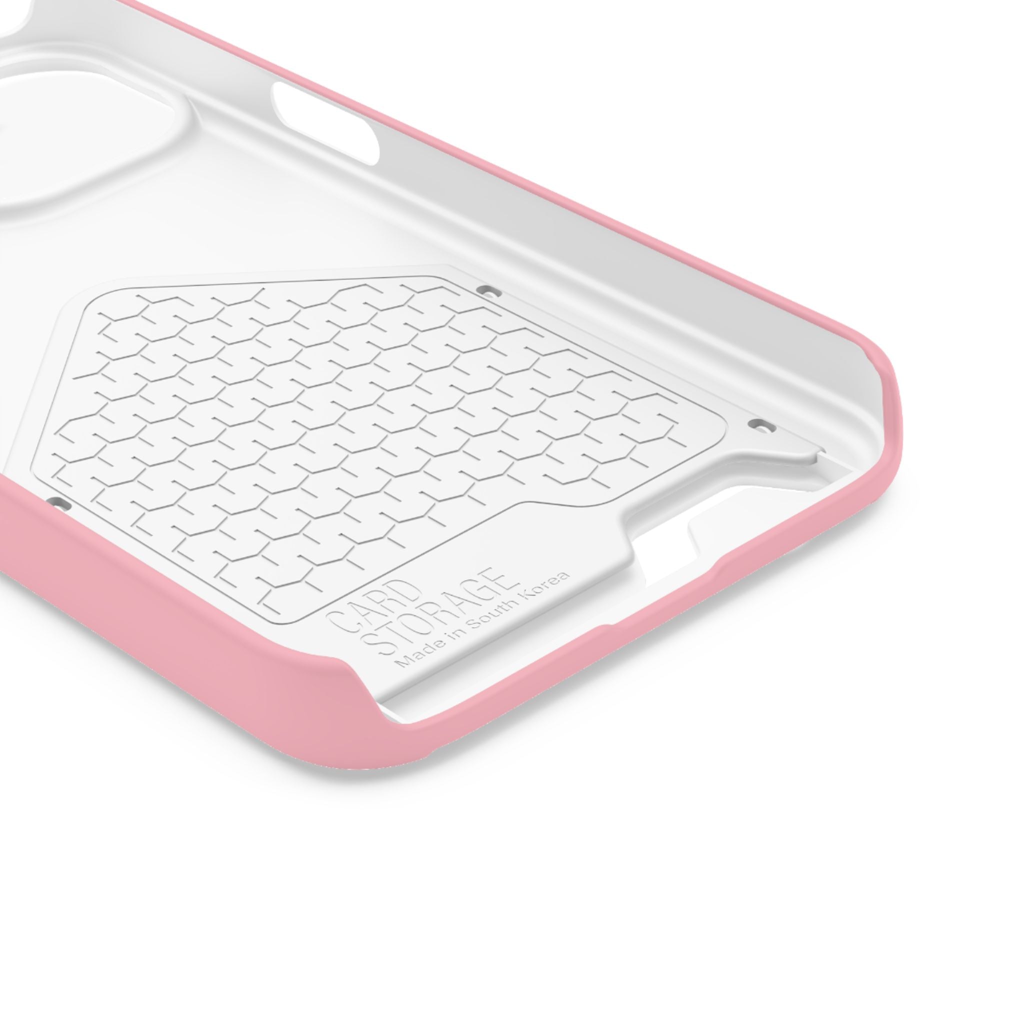 Pink Phone Case with Built-In Card Holder