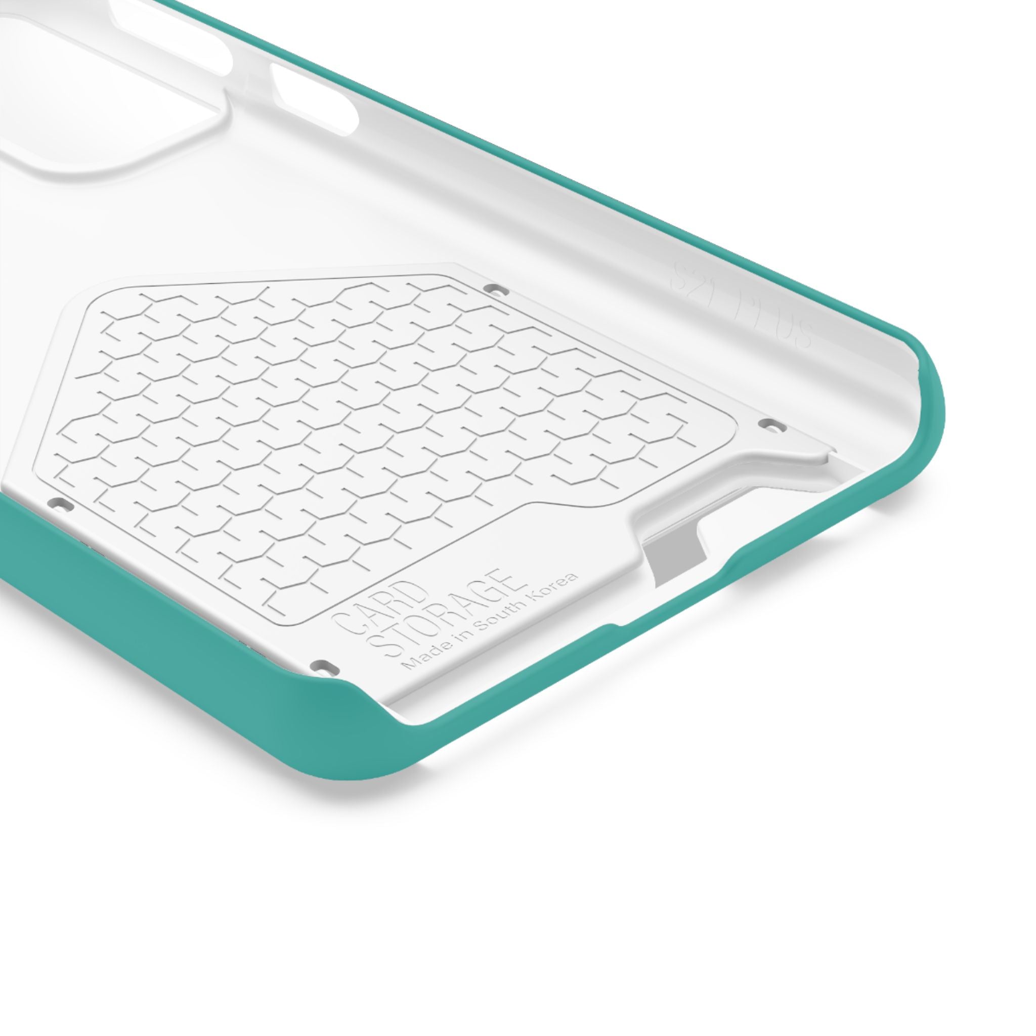 Teal Card-Holder Phone Case