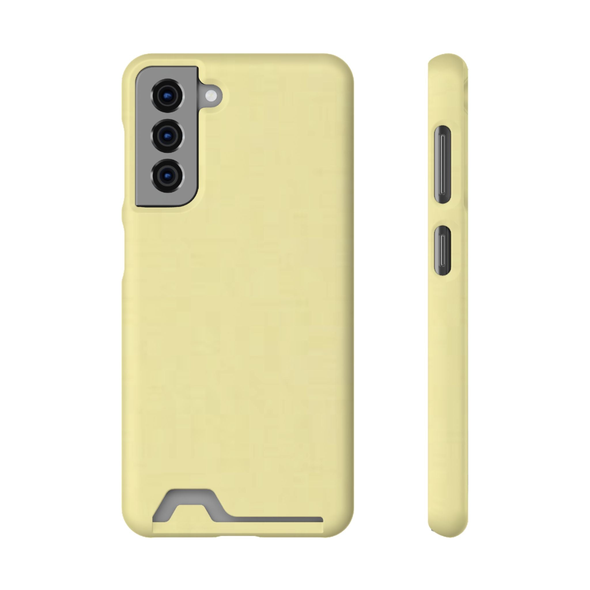 Pale Yellow Card-Holder Phone Case