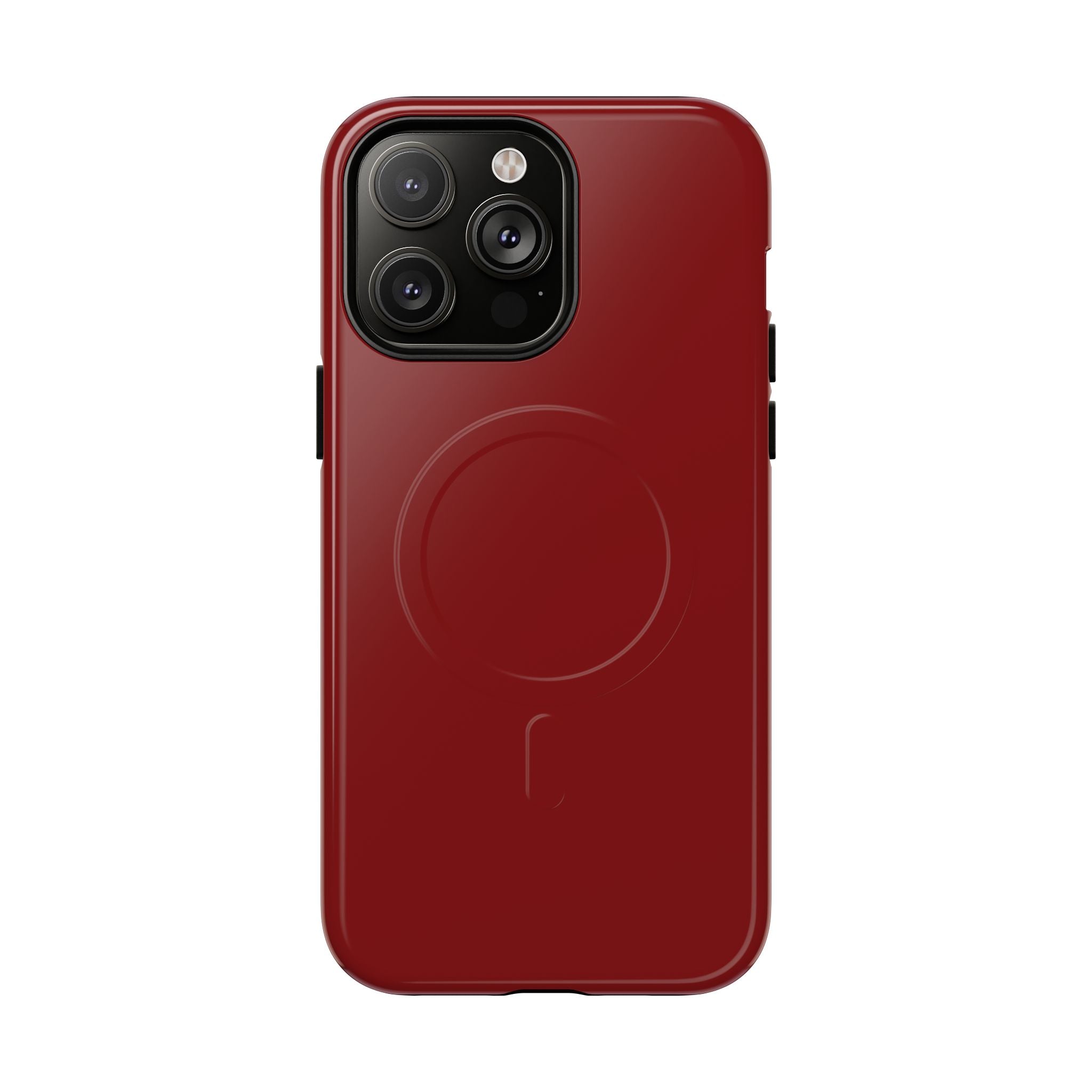 Dark Red MagSafe Protective Phone Case