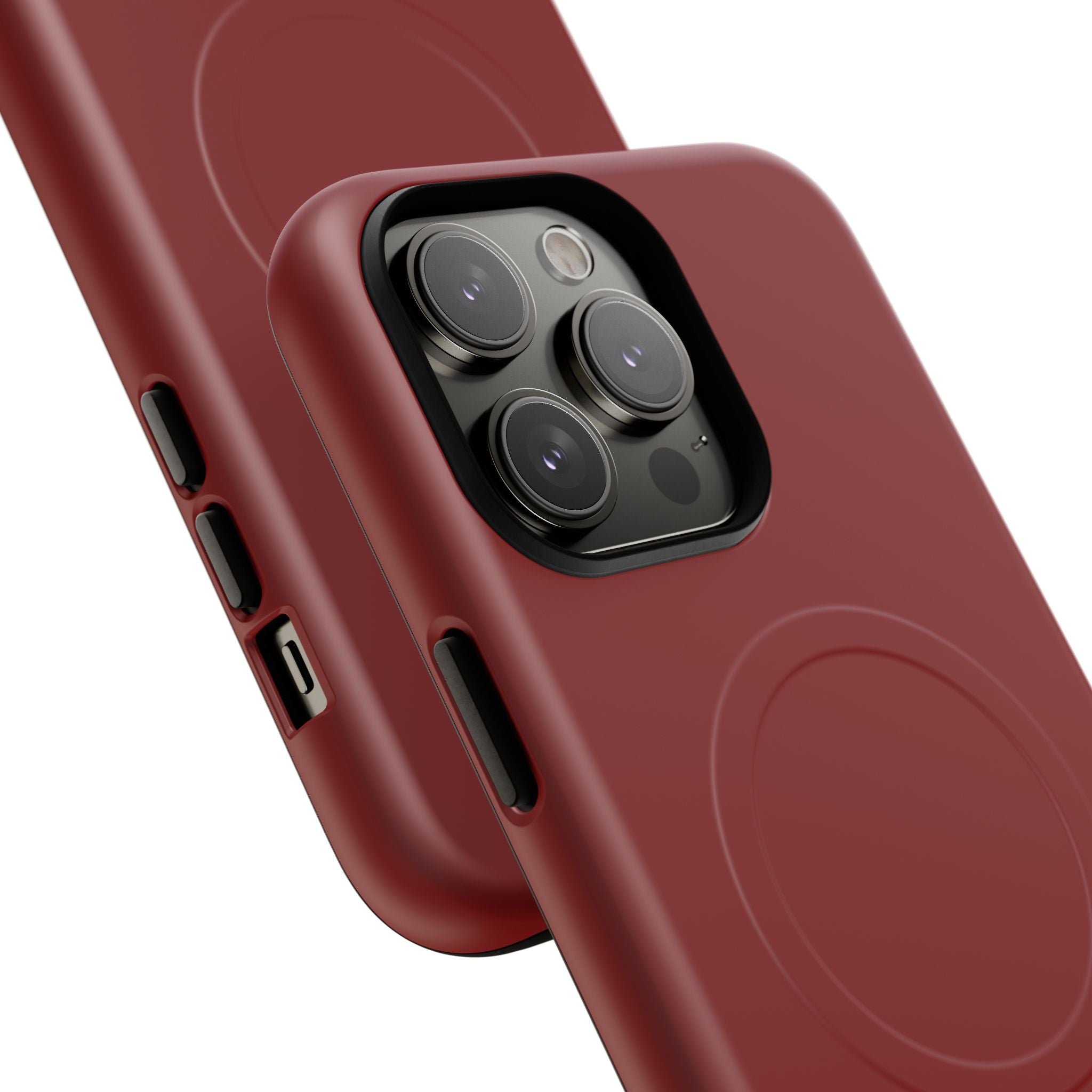 Dark Red MagSafe Protective Phone Case