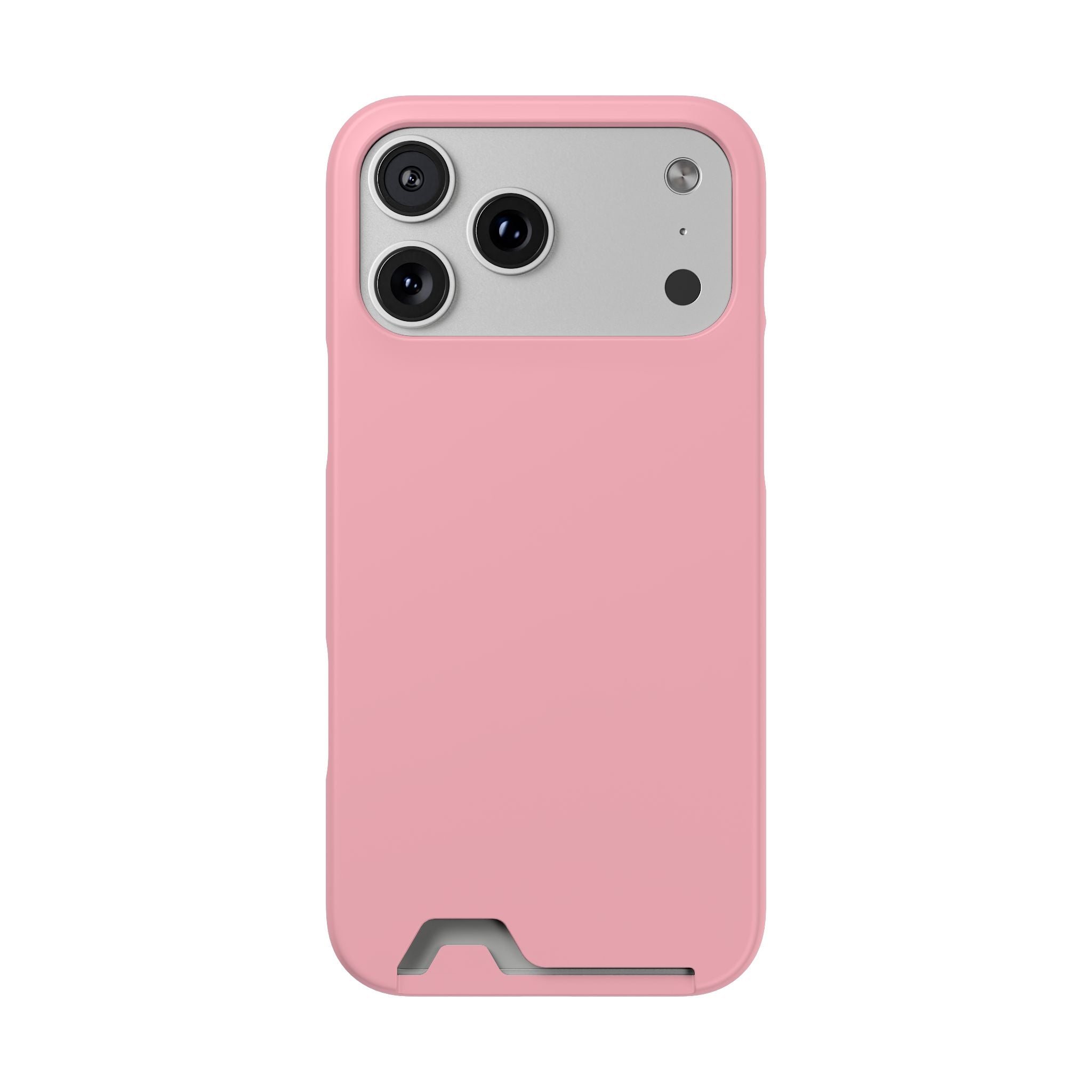 Pink Phone Case with Built-In Card Holder