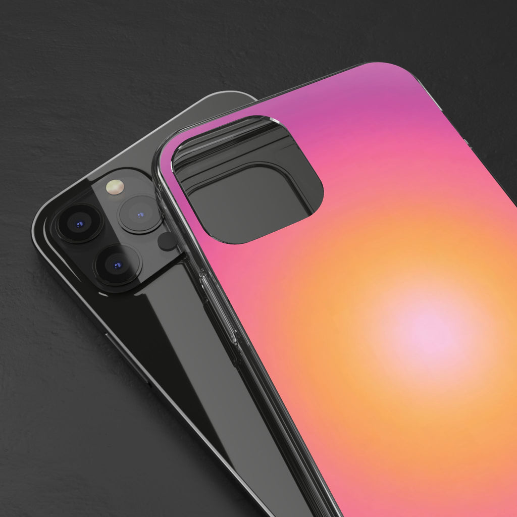 Sunset Gradient Clear Protective Cover